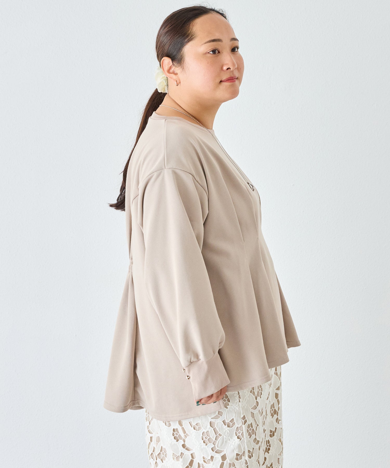 グレージュ model:161cm 着用サイズ:3L