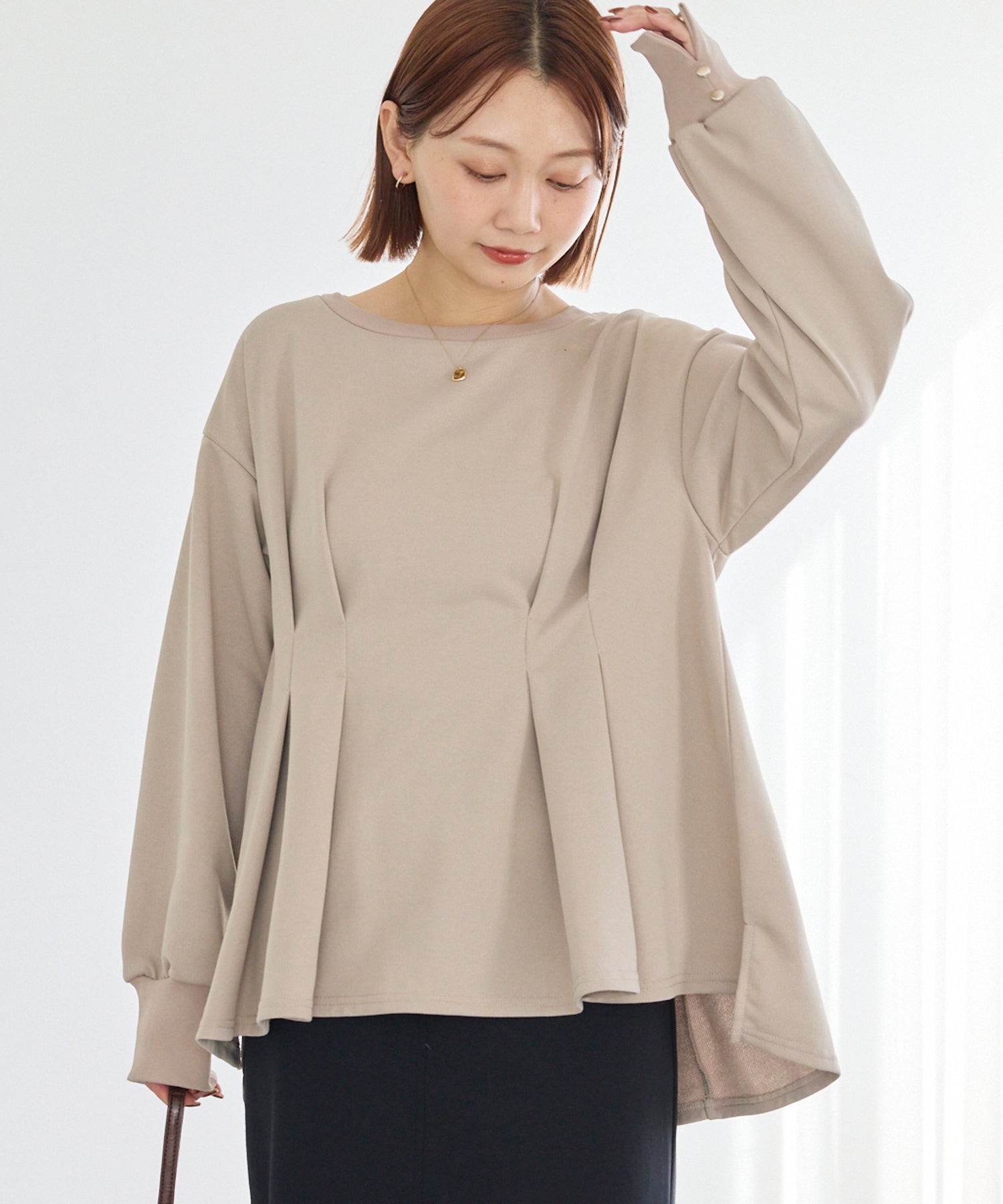グレージュ model:156cm 着用サイズ:M