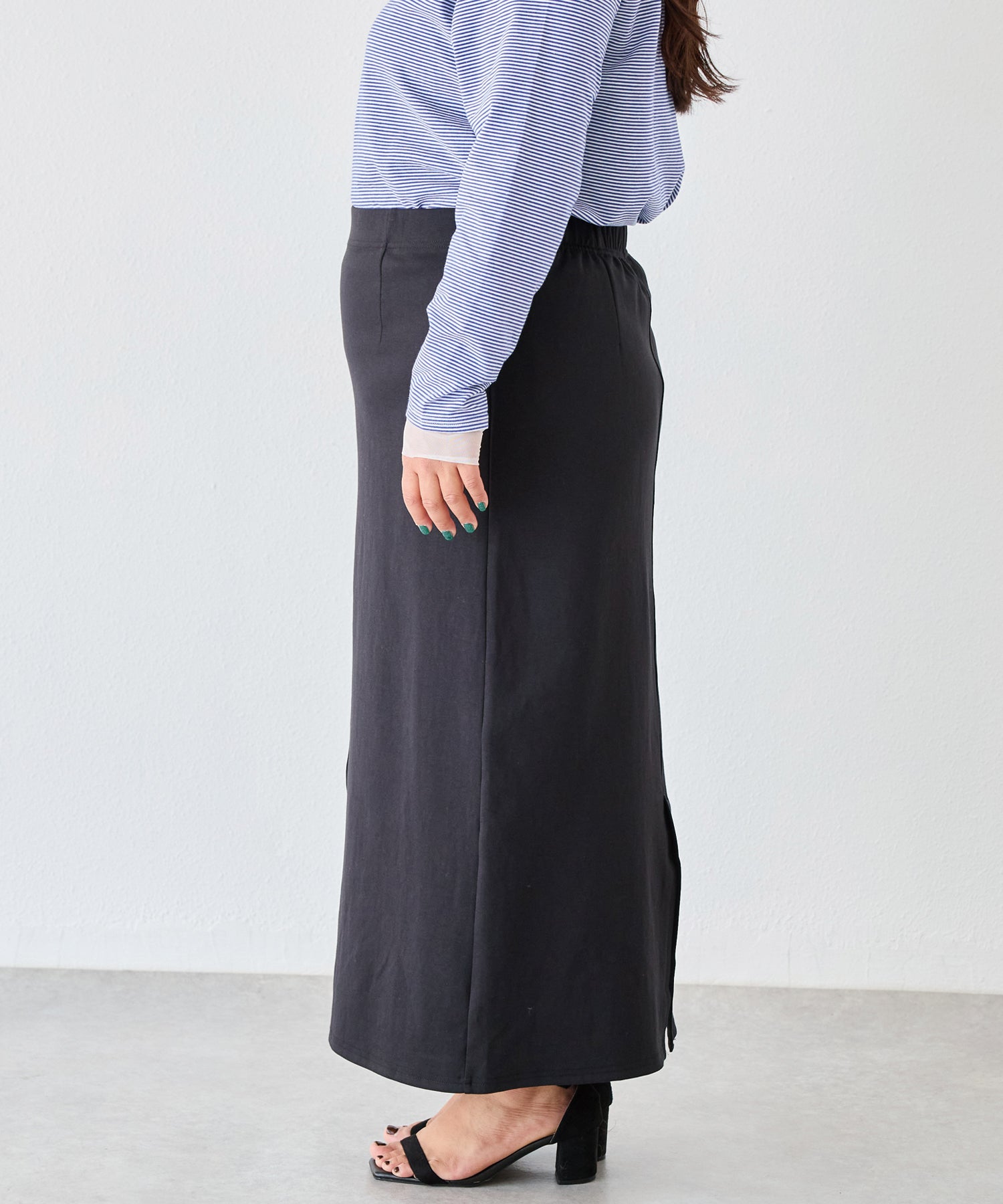 サイド model:161cm 着用サイズ:3L