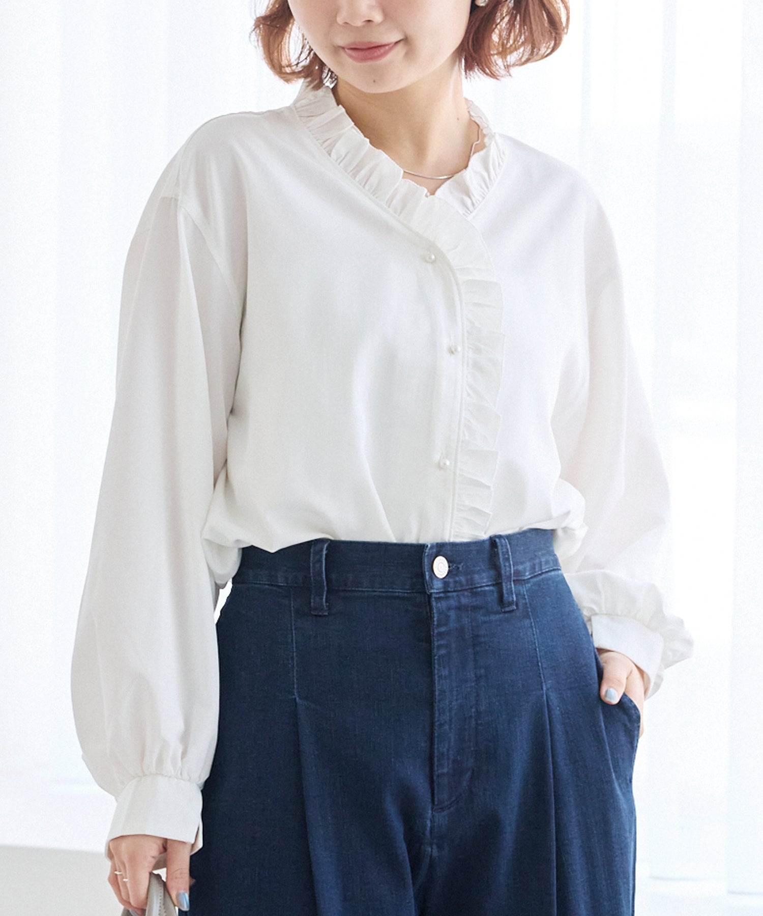 オフホワイト model:156cm 着用サイズ:M