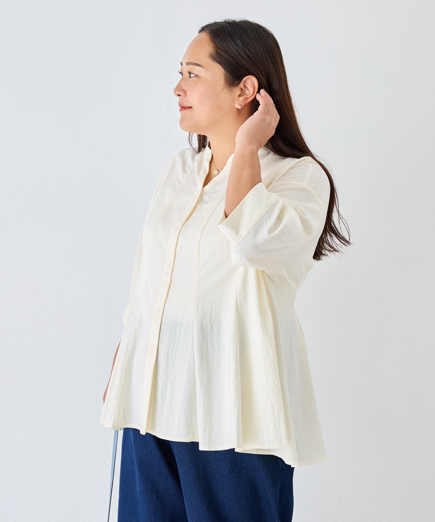 オフホワイト model:161cm 着用サイズ:3L