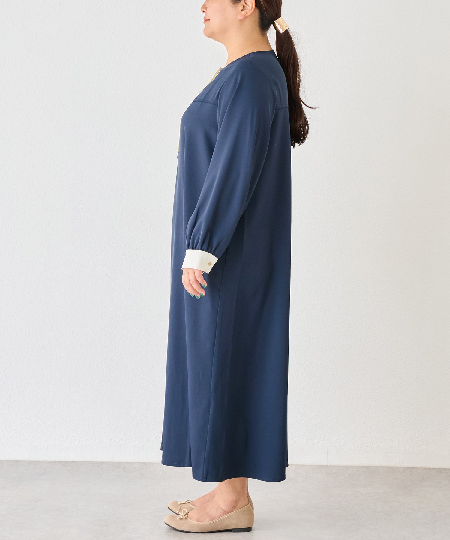 サイド model:161cm 着用サイズ:3L