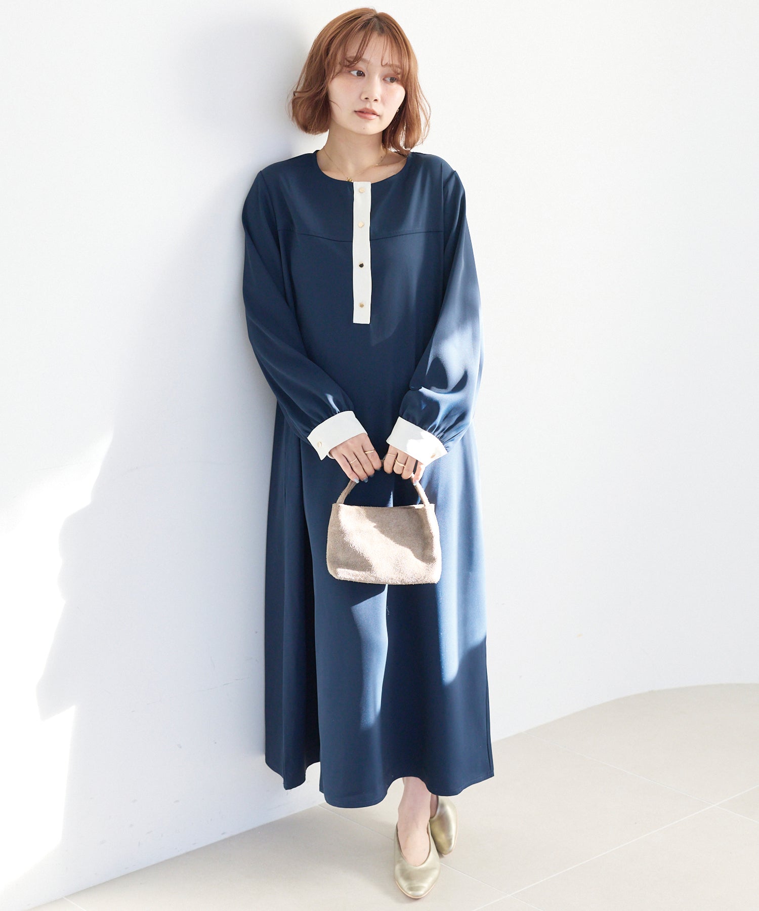 ネイビー model:156cm 着用サイズ:M