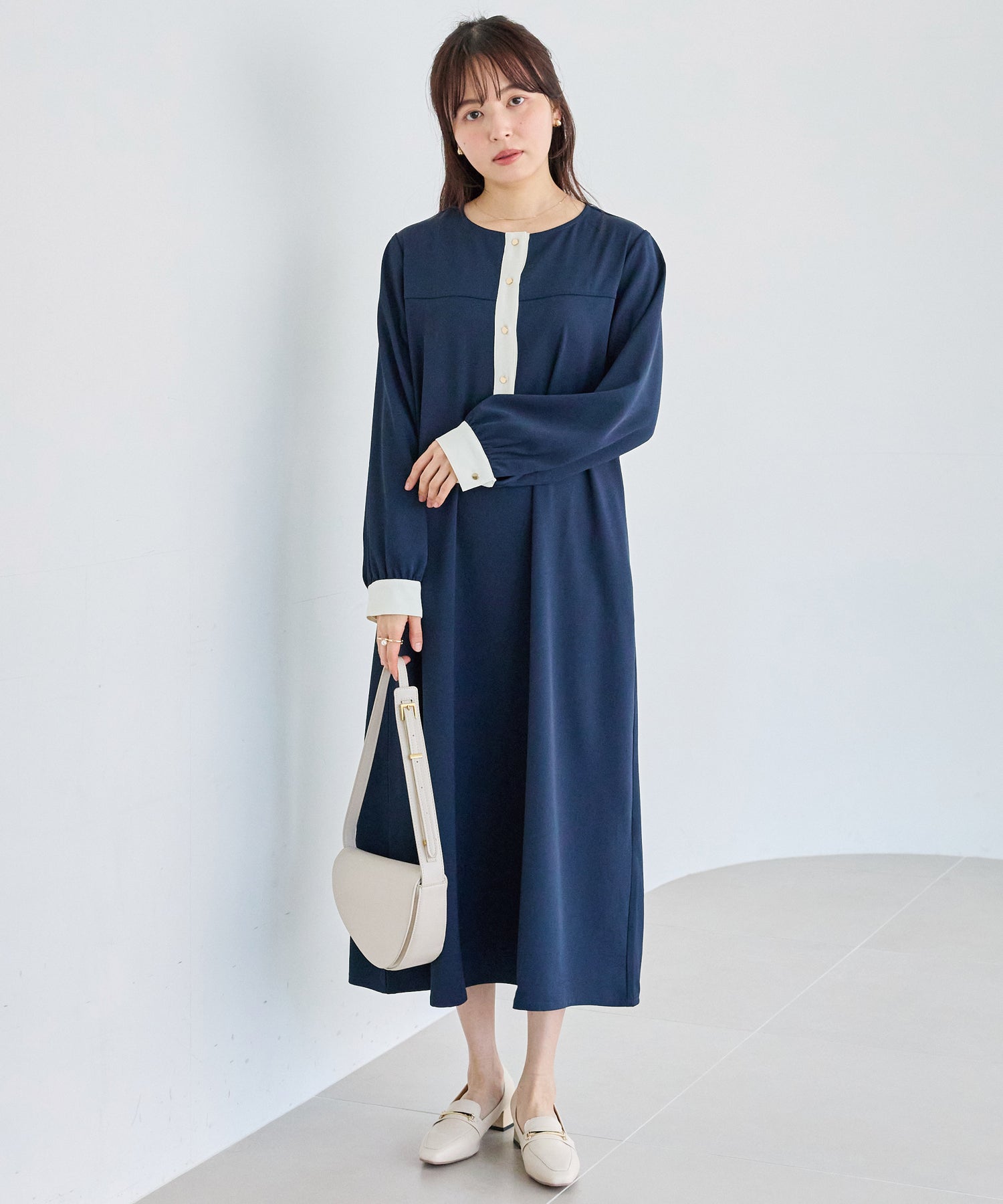 ネイビー model:163cm 着用サイズ:M
