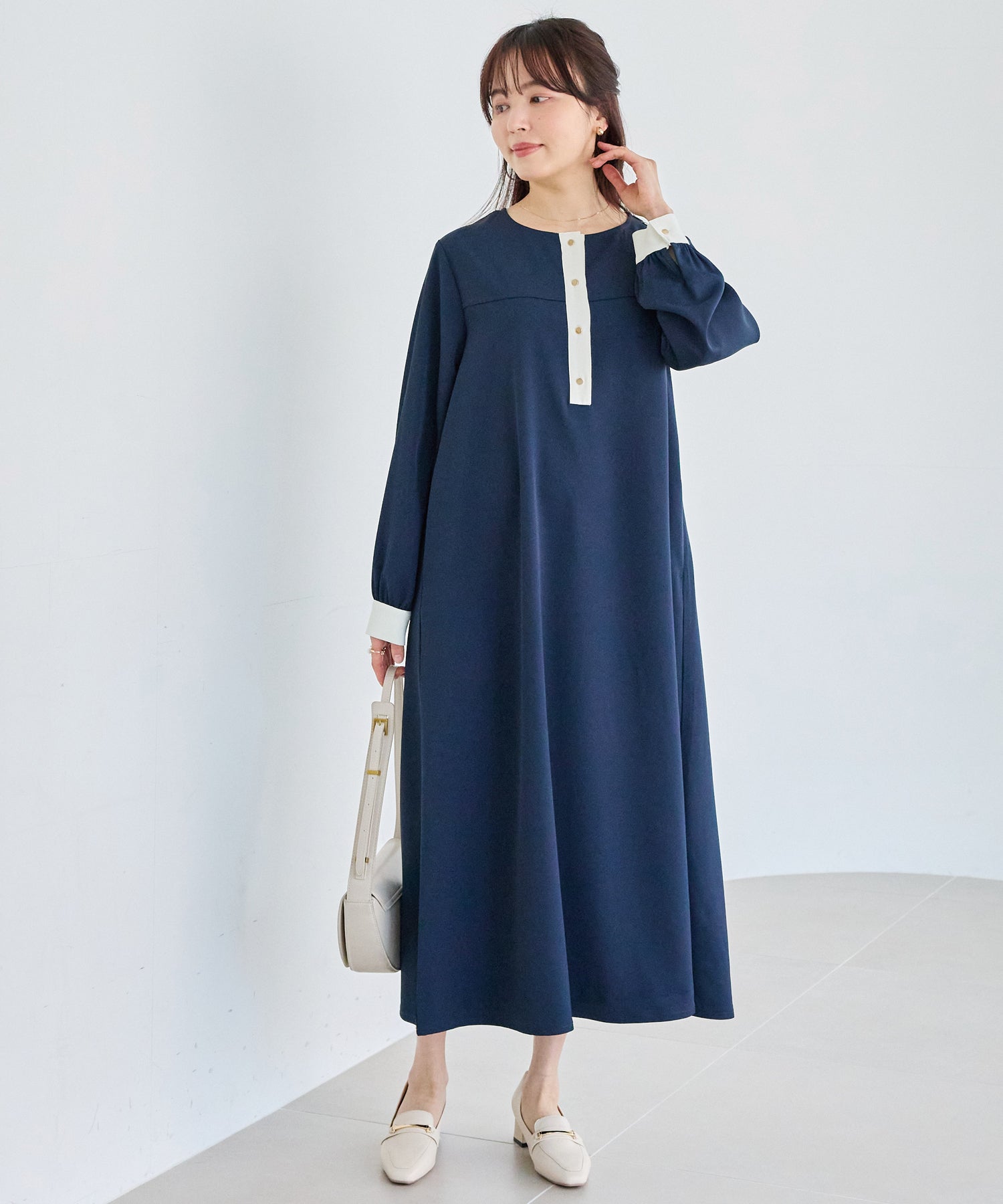 ネイビー model:163cm 着用サイズ:M
