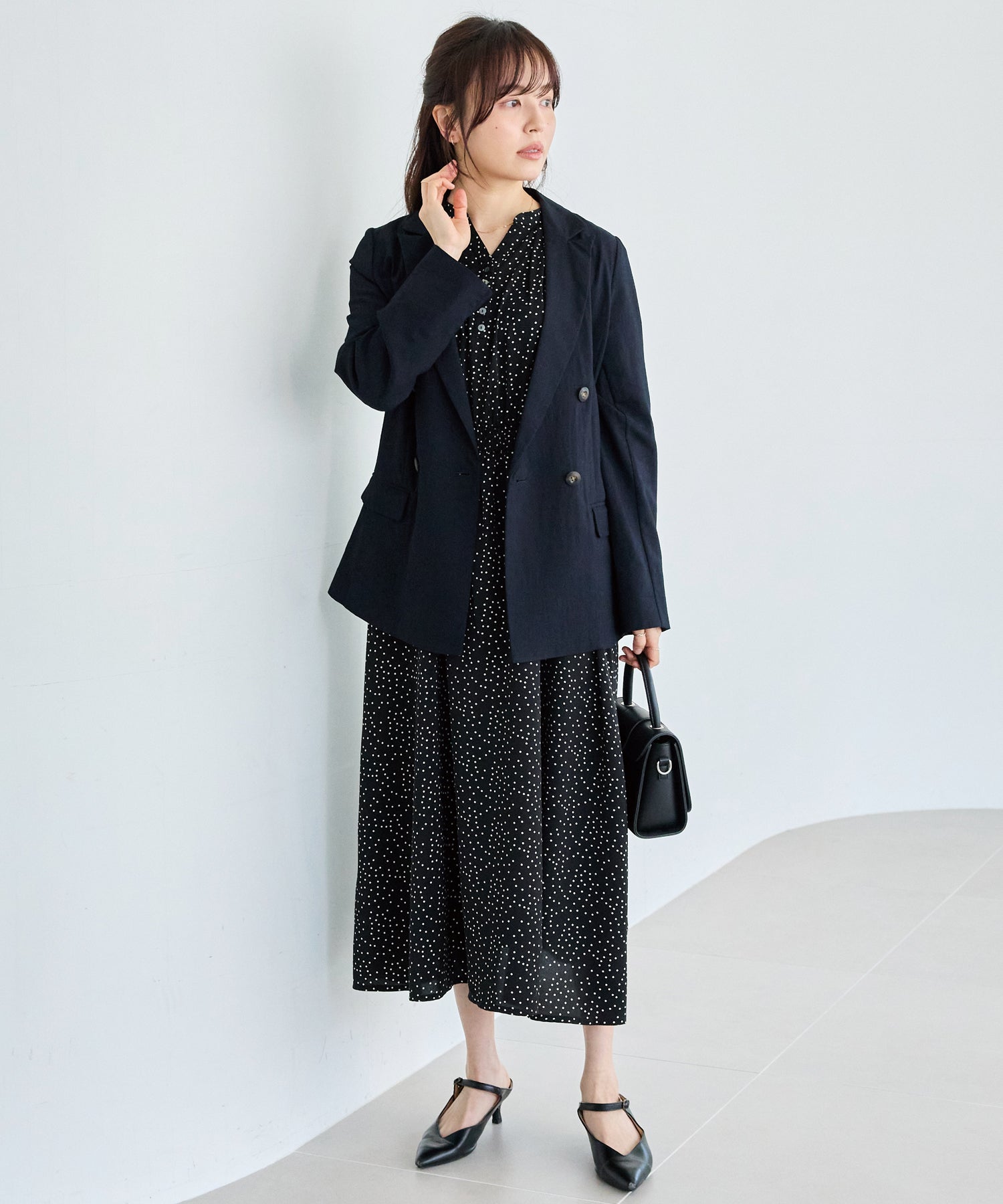 ネイビー model:162cm 着用サイズ:M