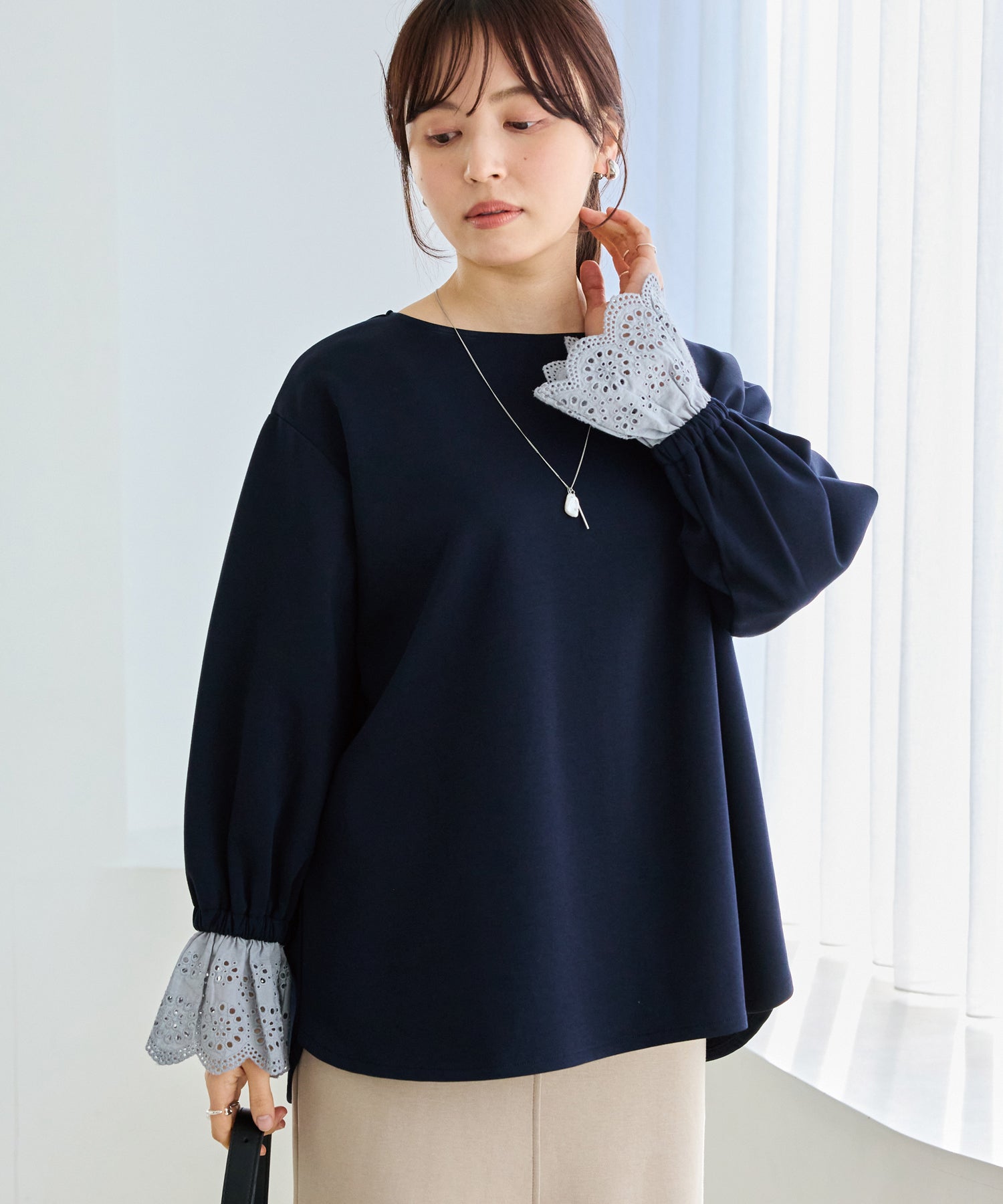 ネイビー model:162cm 着用サイズ:M