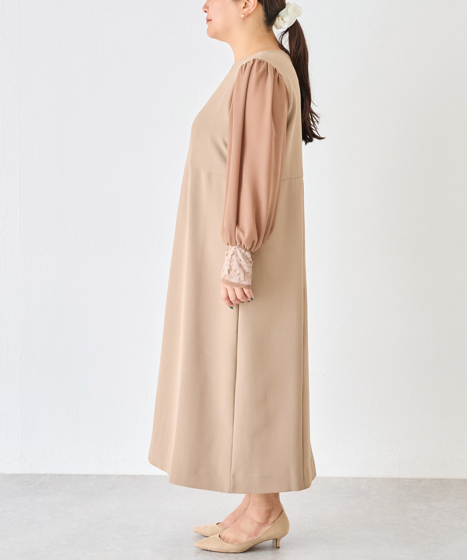 サイド model:161cm 着用サイズ:3L
