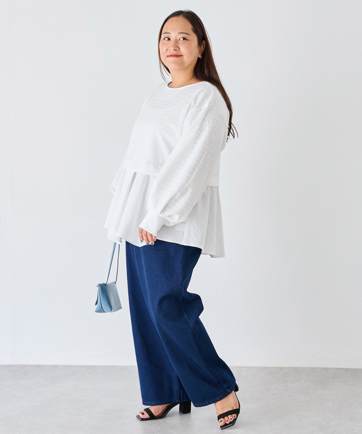 オフホワイト model:161cm 着用サイズ:3L