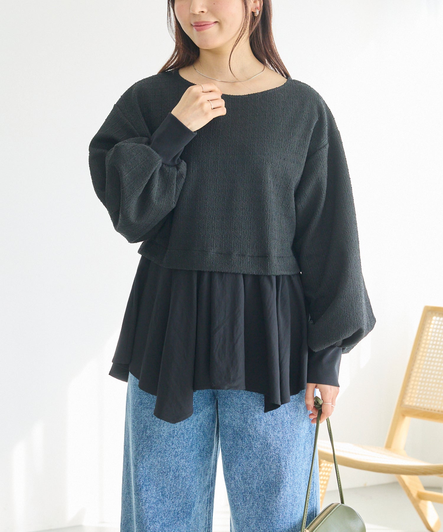 ブラック model:162cm 着用サイズ:M