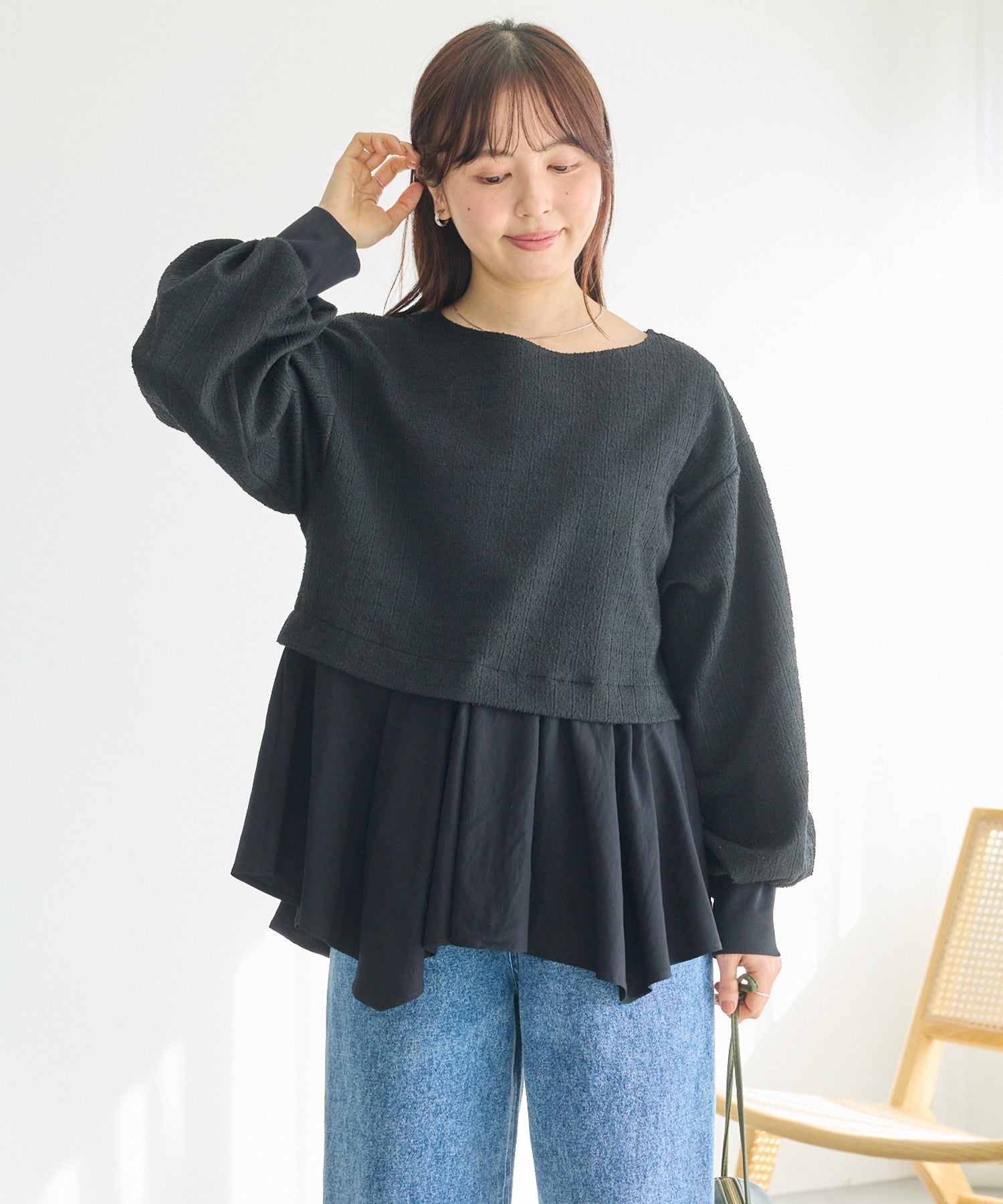 ブラック model:162cm 着用サイズ:M