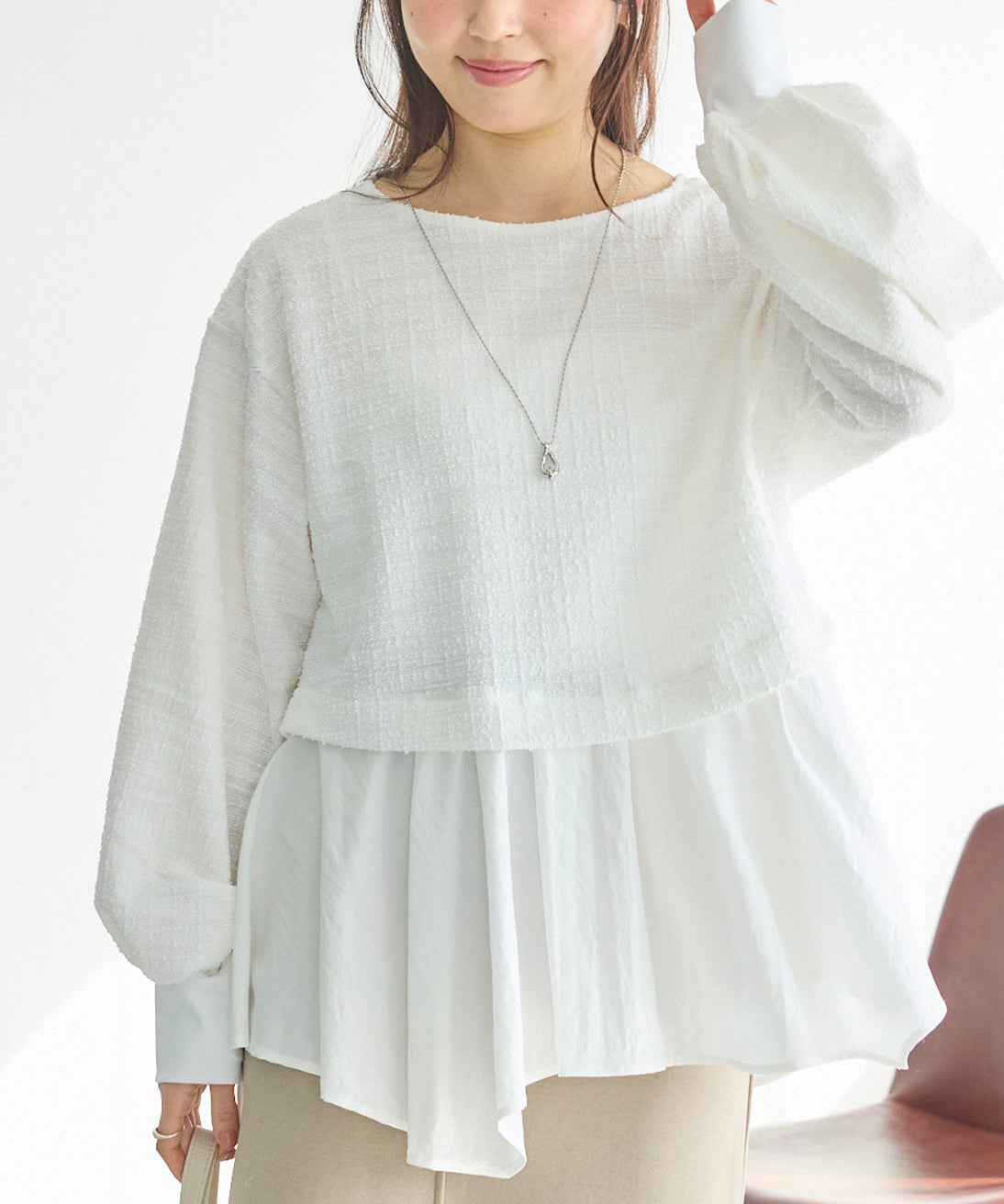 オフホワイト model:162cm 着用サイズ:M