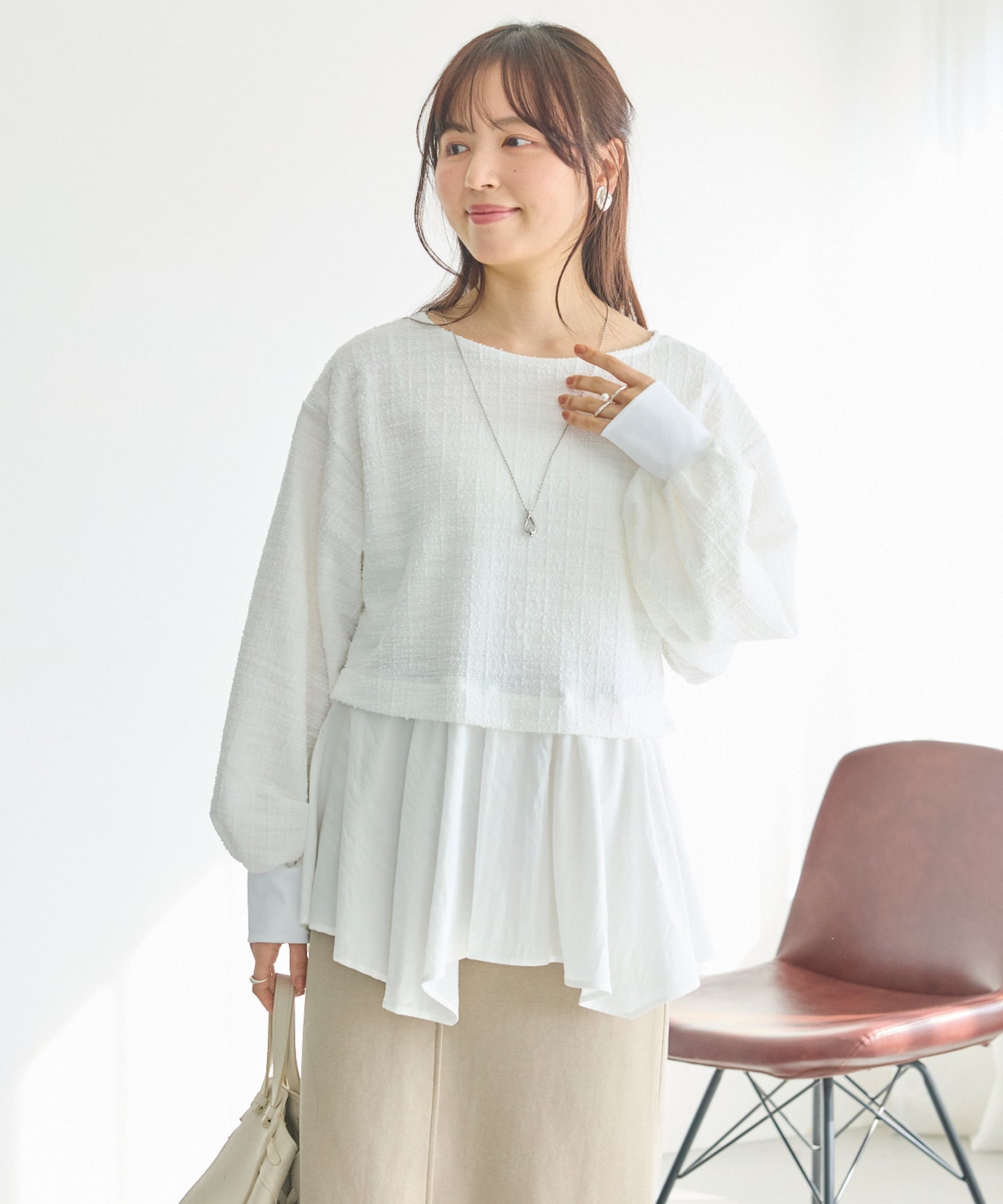 オフホワイト model:162cm 着用サイズ:M