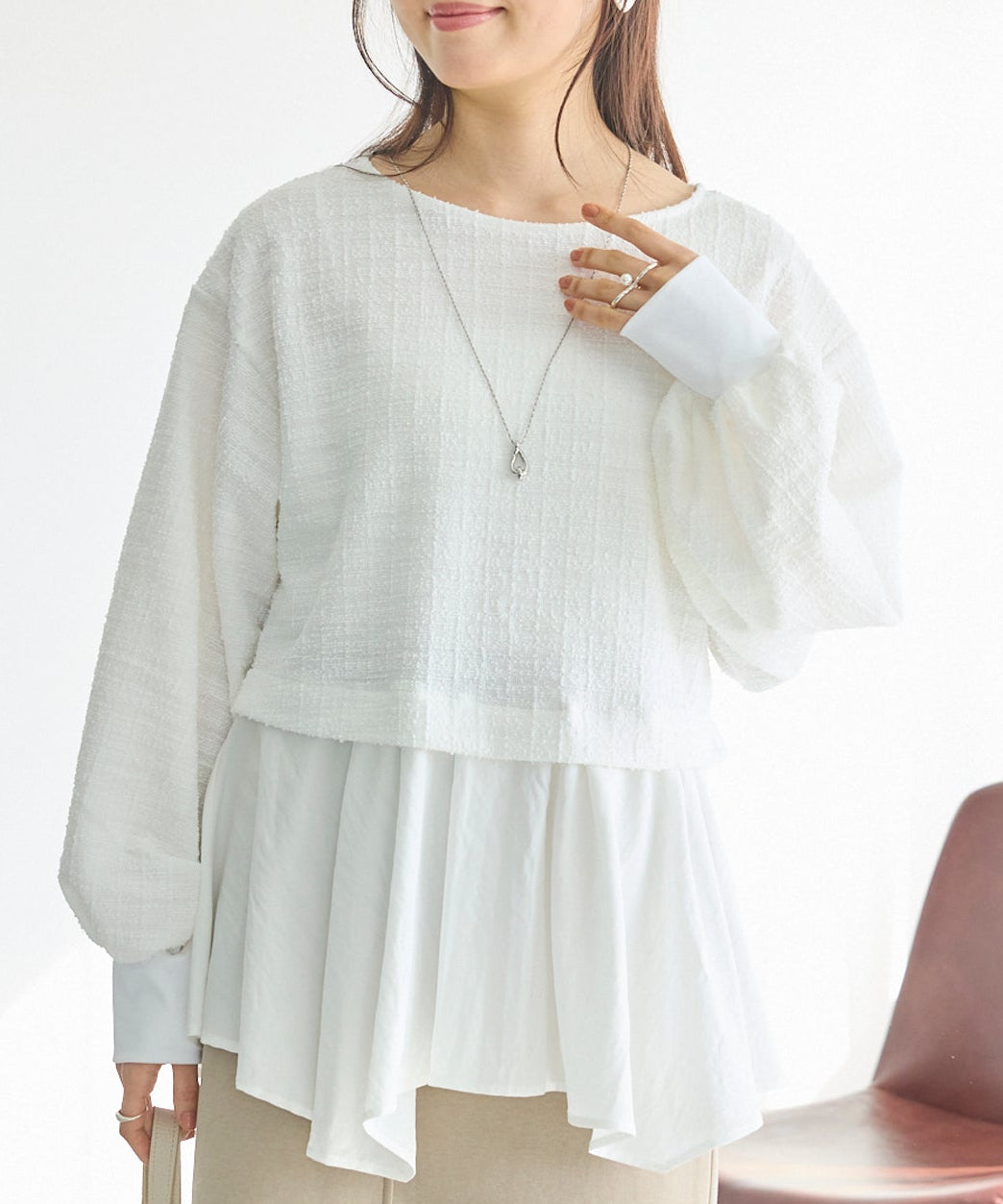 オフホワイト model:162cm 着用サイズ:M