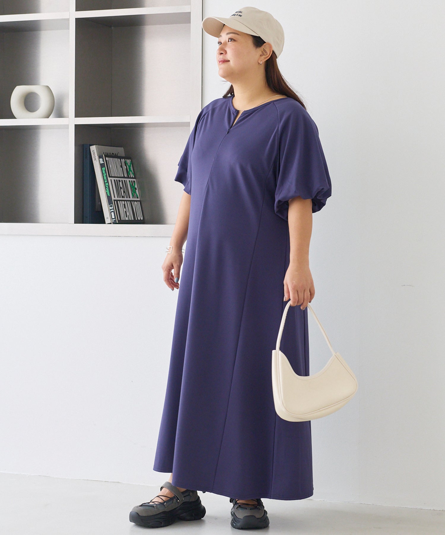 ネイビー model:161cm 着用サイズ:3L