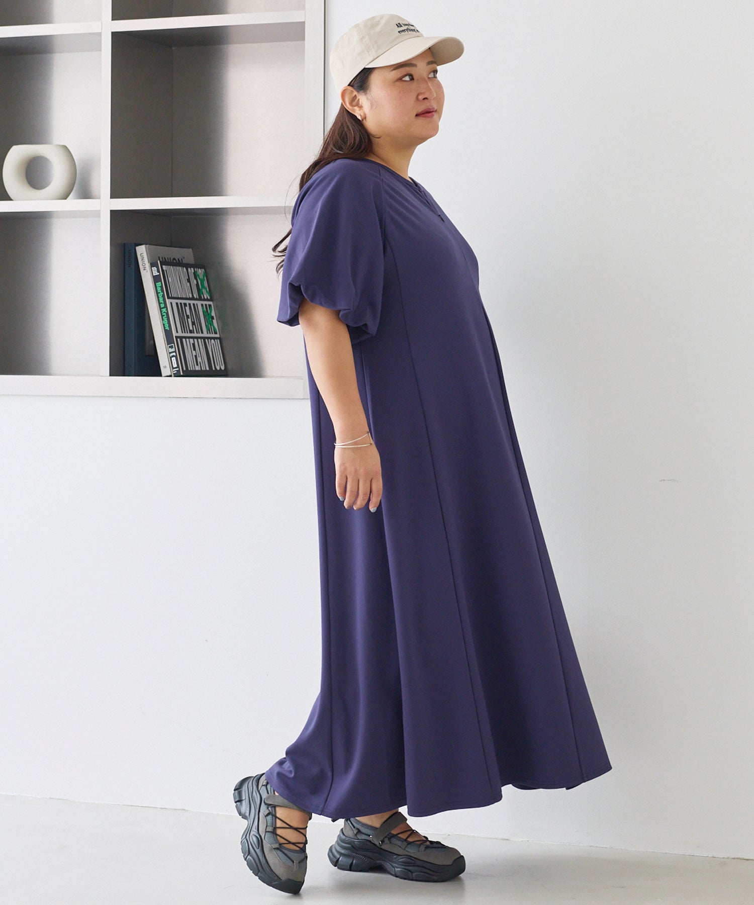 ネイビー model:161cm 着用サイズ:3L