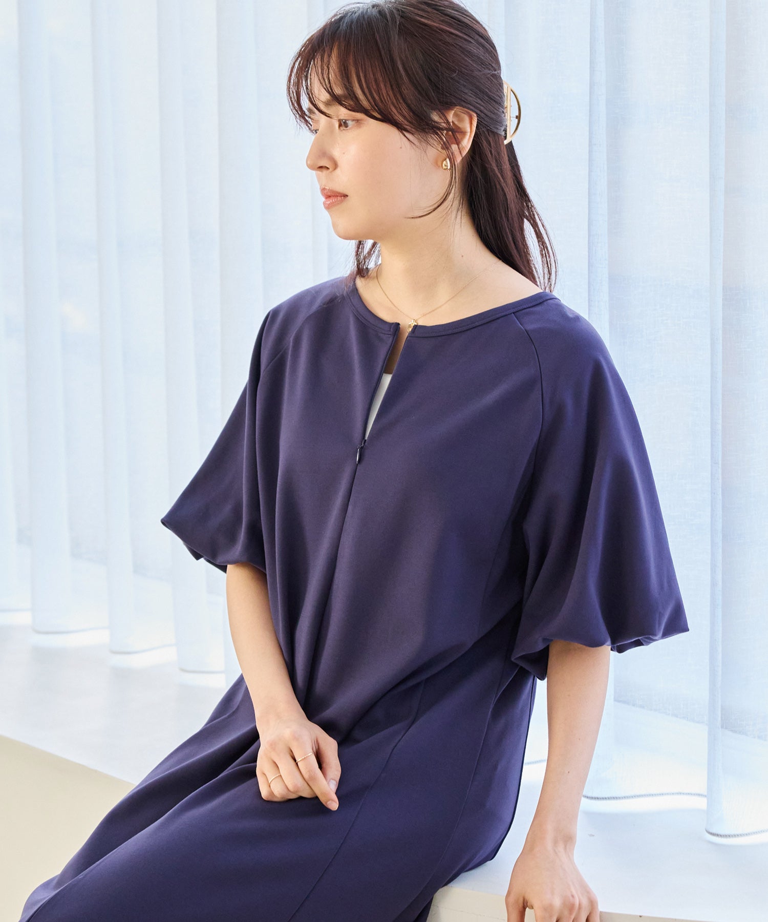 ネイビー model:163cm 着用サイズ:M