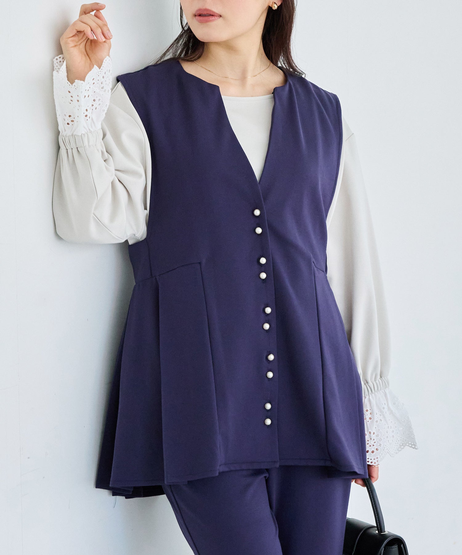 ネイビー model:163cm 着用サイズ:M
