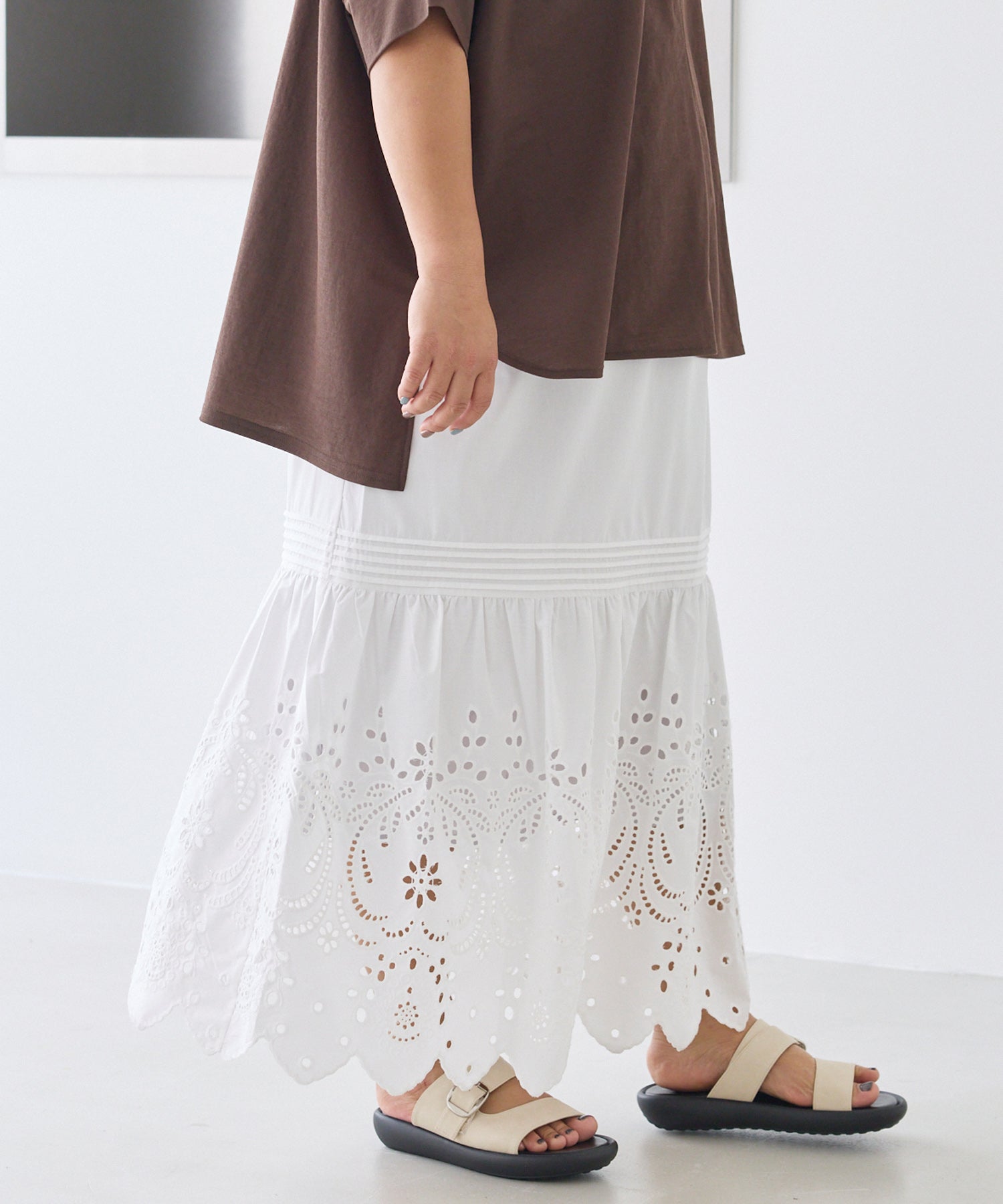 オフホワイト model:161cm 着用サイズ:3L