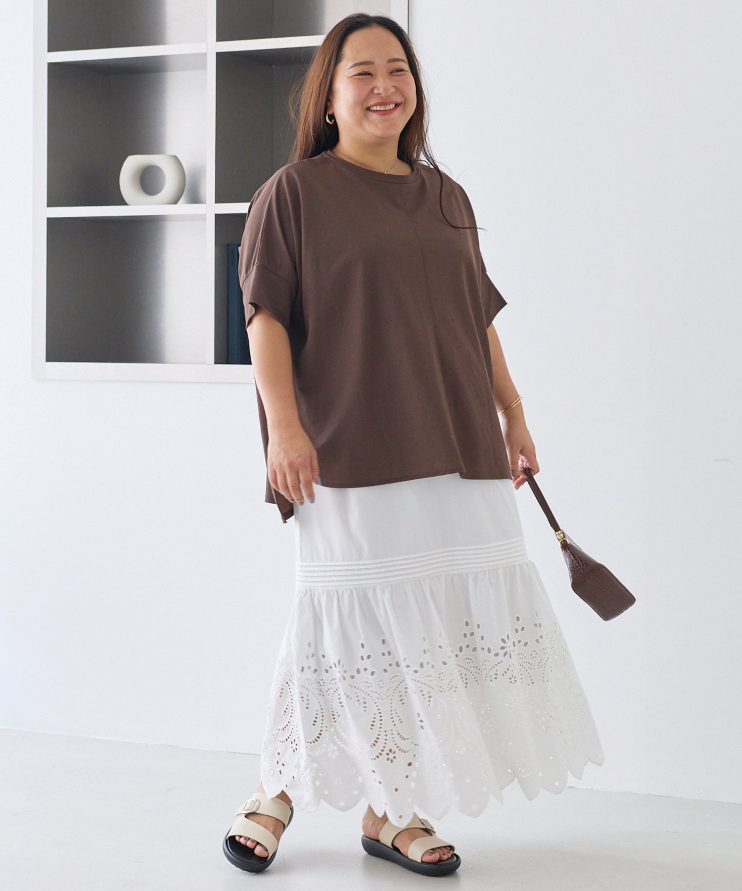 オフホワイト model:161cm 着用サイズ:3L