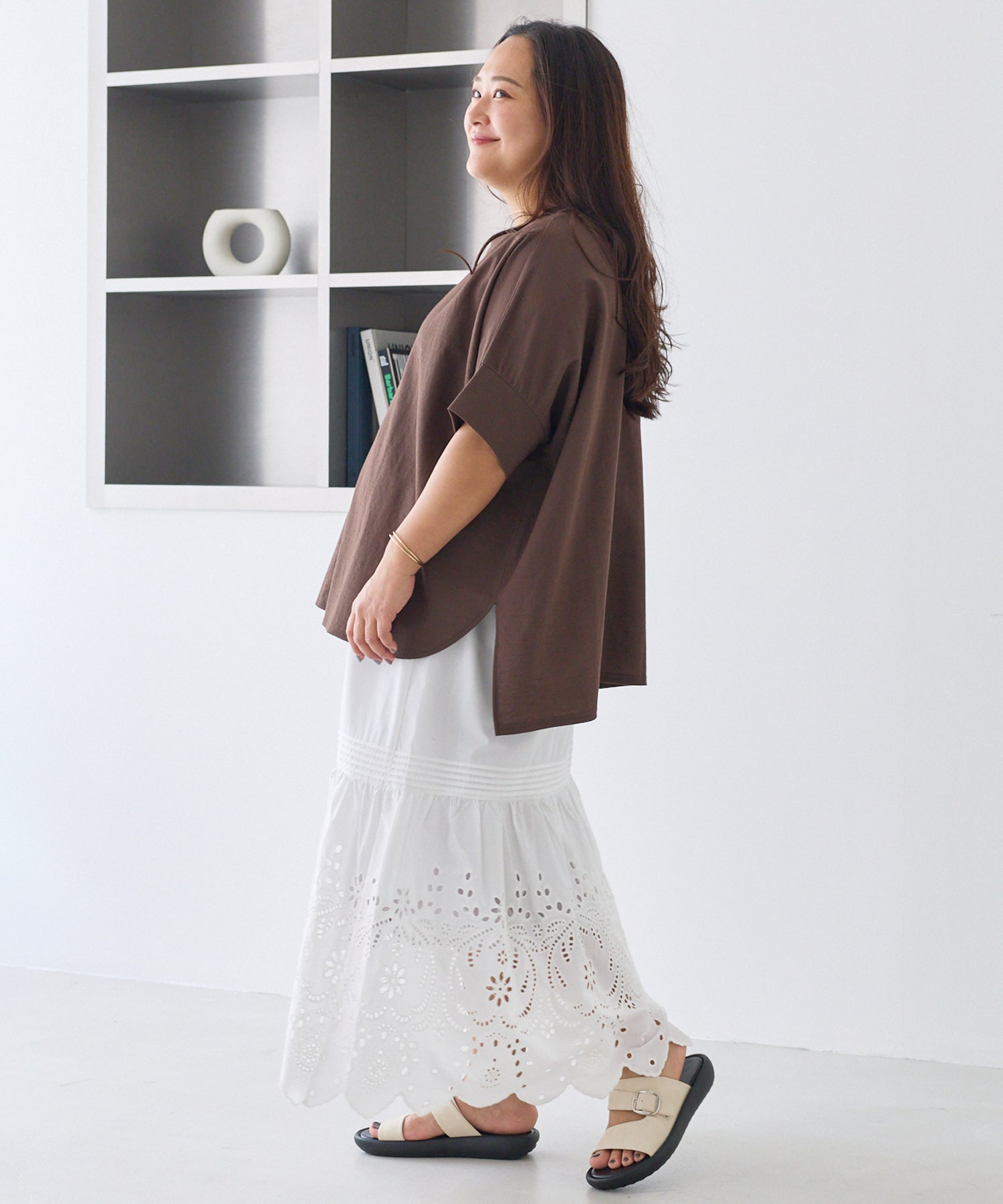 オフホワイト model:161cm 着用サイズ:3L