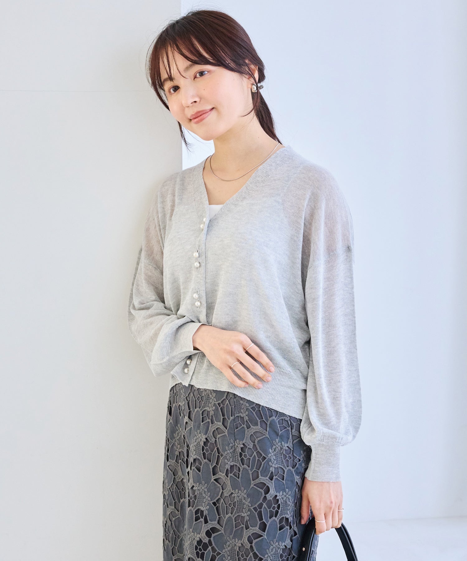 ライトグレー model:163cm 着用サイズ:M