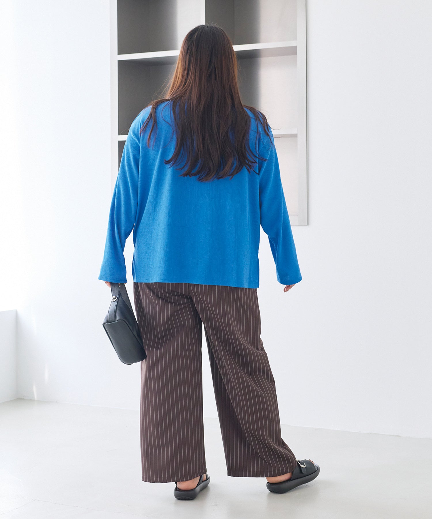 ブルー model:161cm 着用サイズ:3L