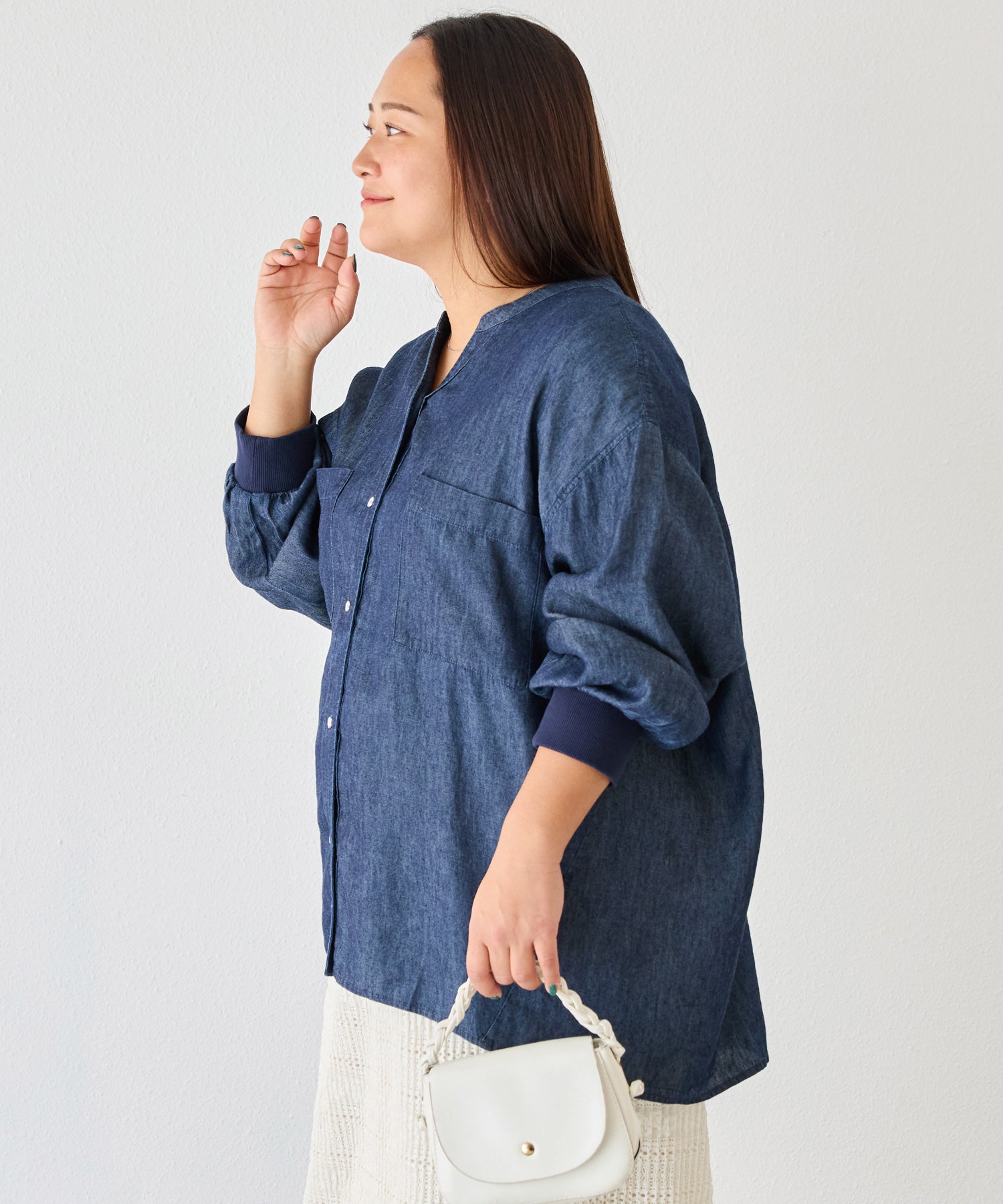 ネイビー model:161cm 着用サイズ:3L