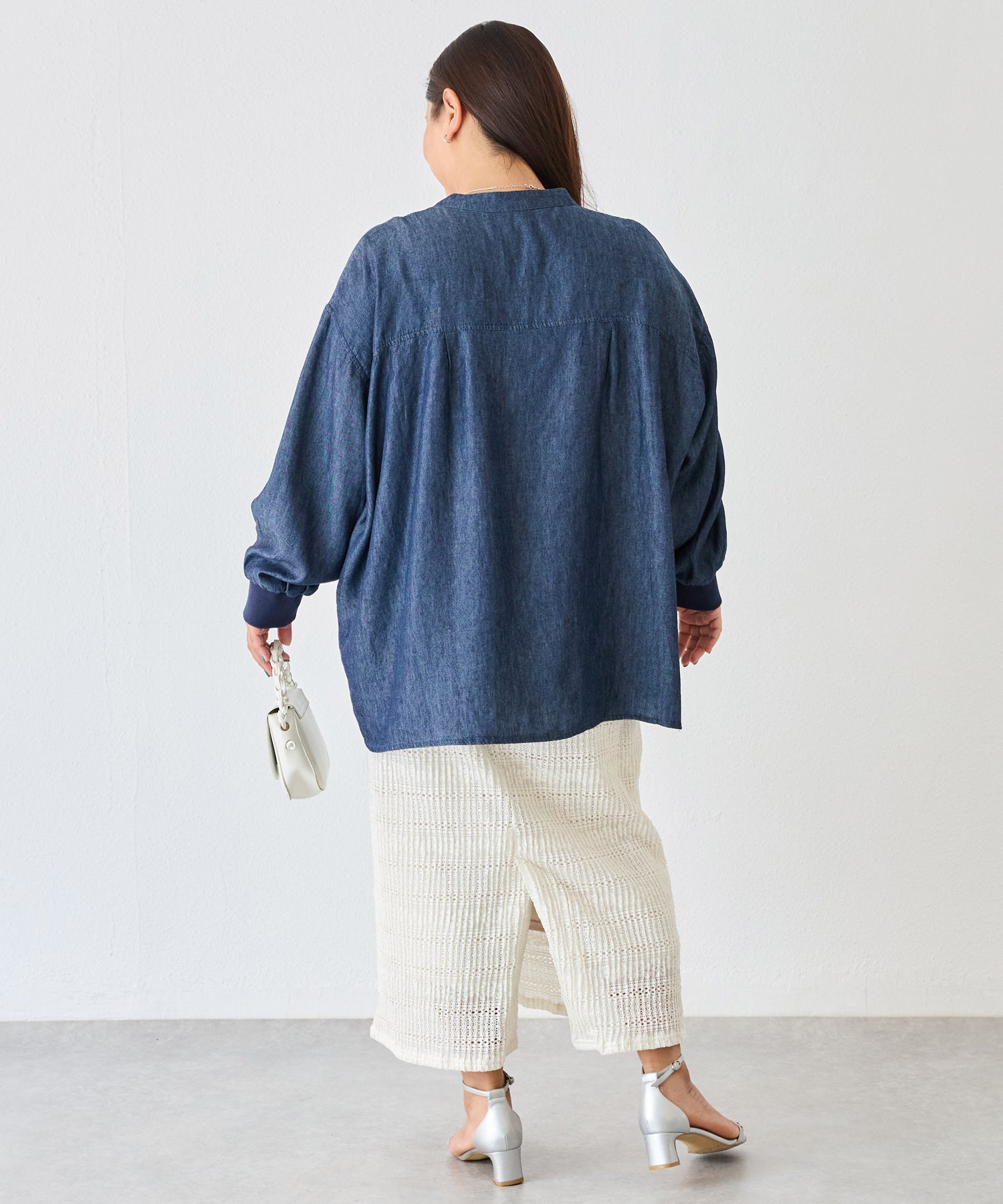 ネイビー model:161cm 着用サイズ:3L