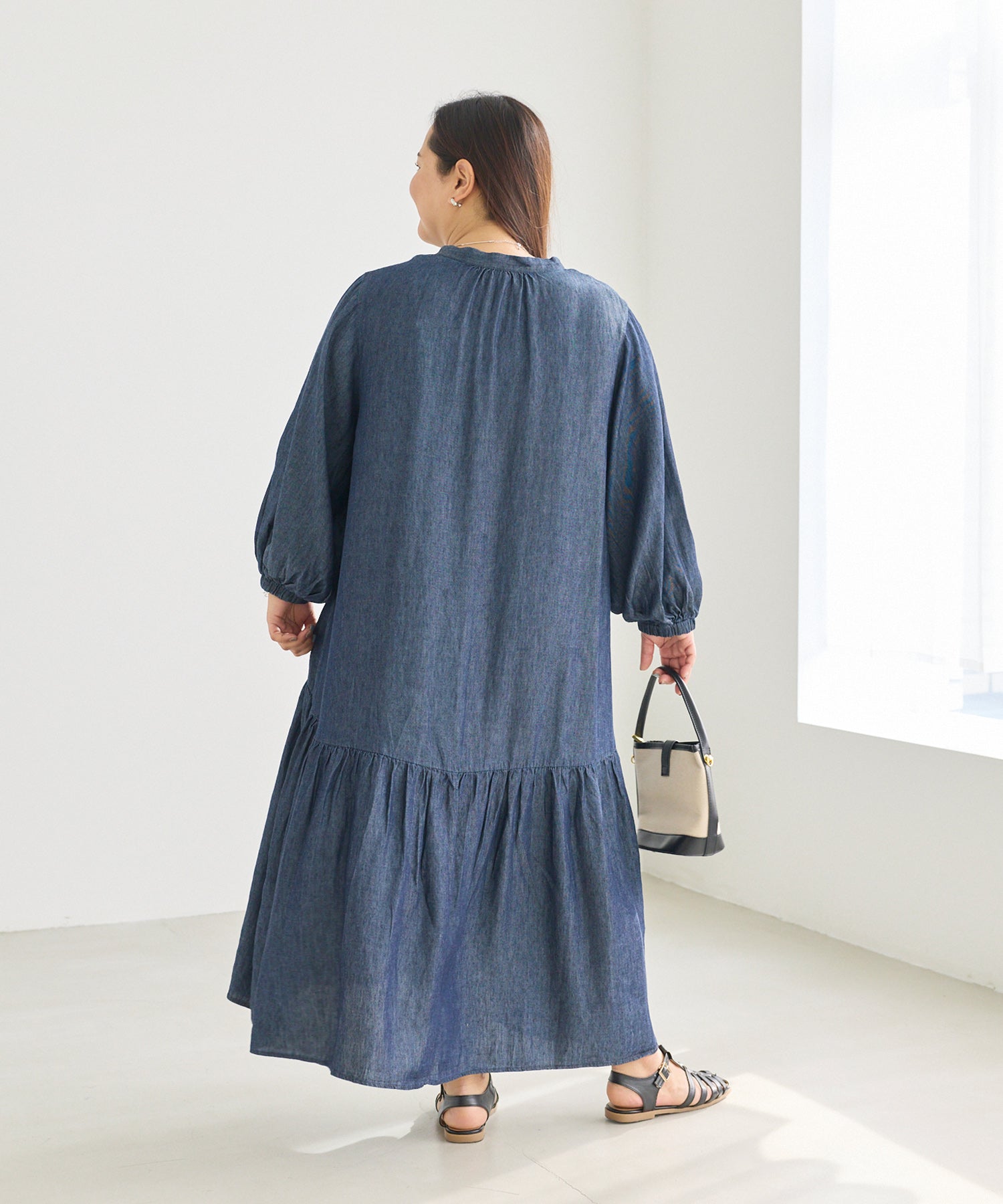 ネイビー model:161cm 着用サイズ:3L