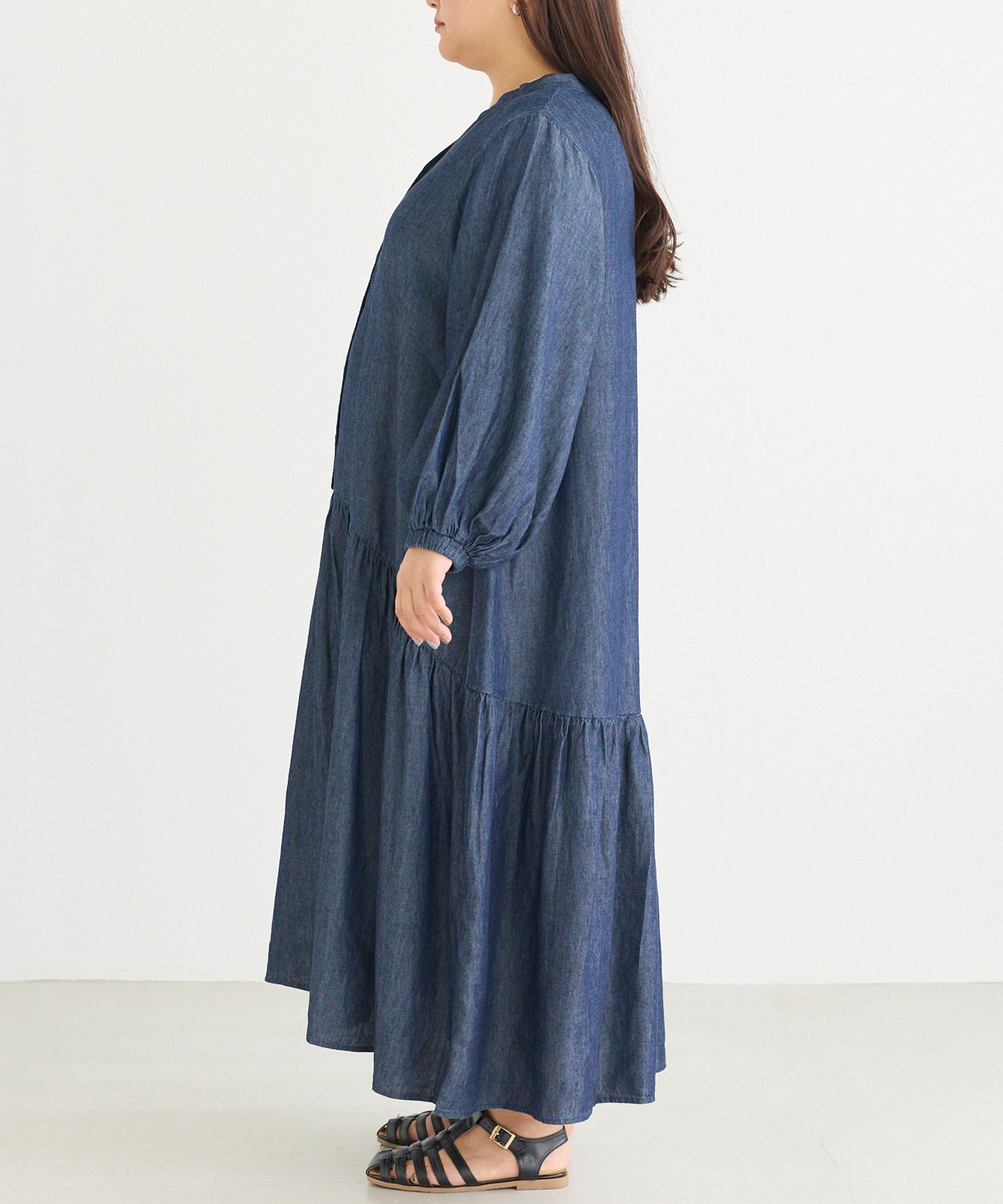 サイド model:161cm 着用サイズ:3L