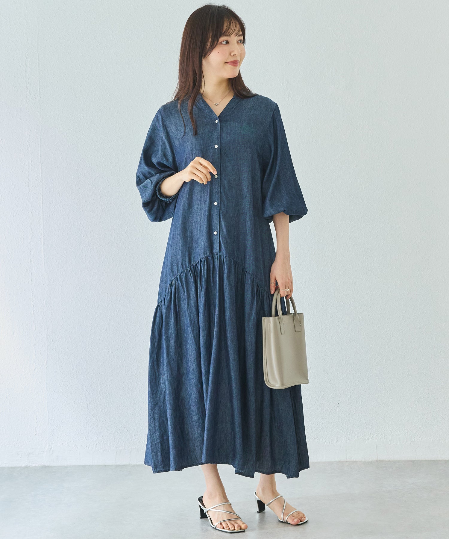 ネイビーmodel:163cm 着用サイズ:M
