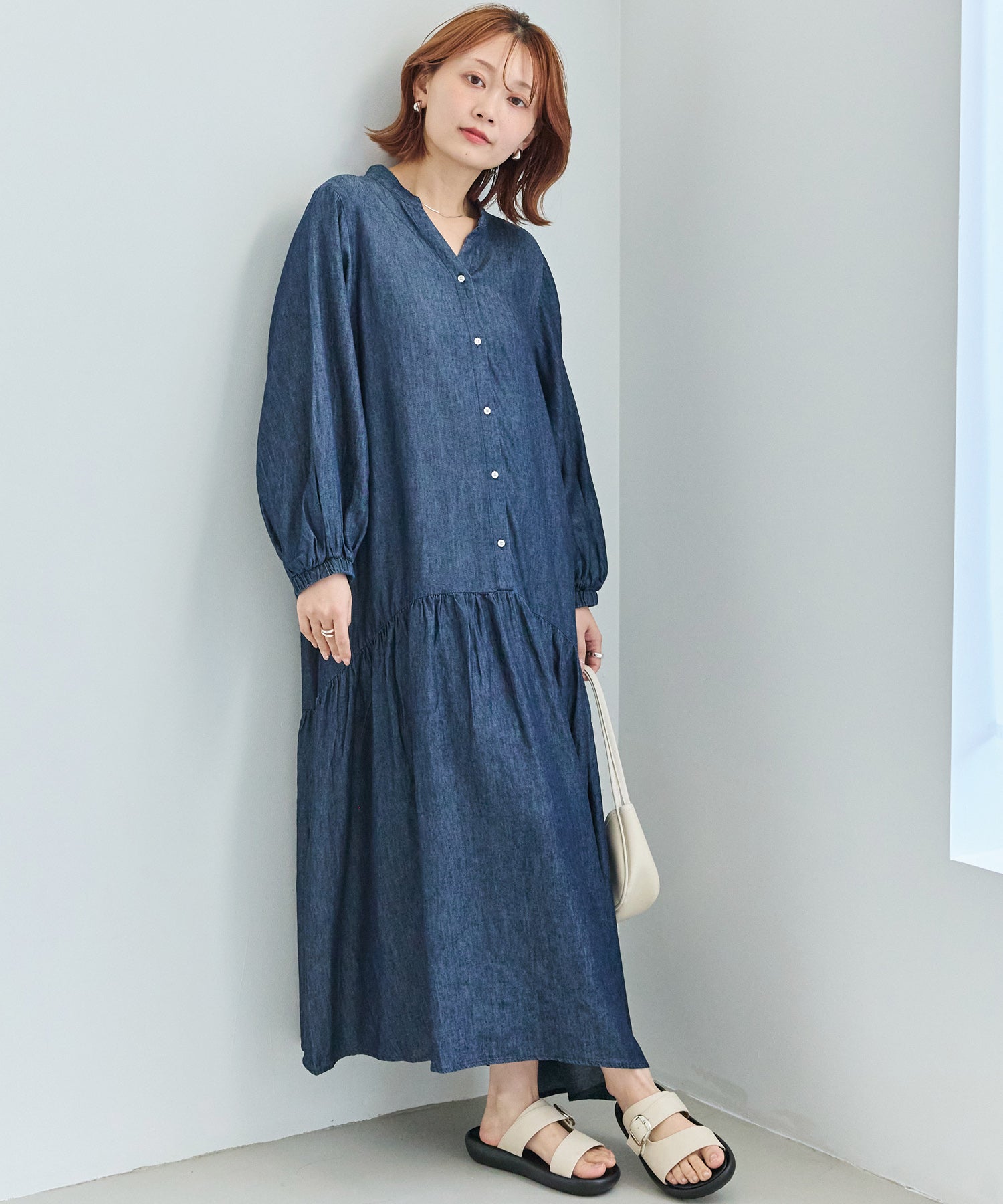 ネイビー model:156cm 着用サイズ:M