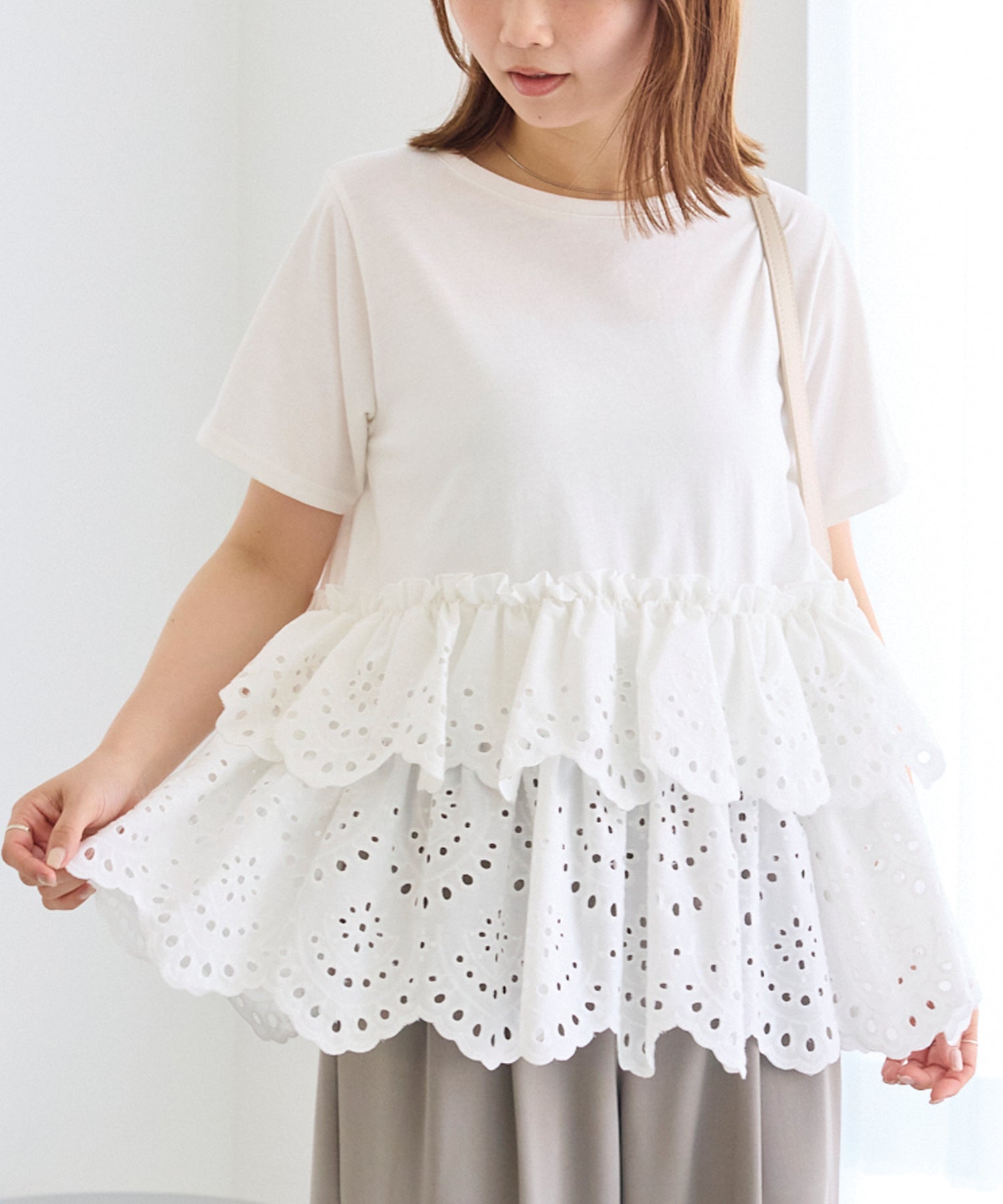 オフホワイト model:156cm 着用サイズ:M
