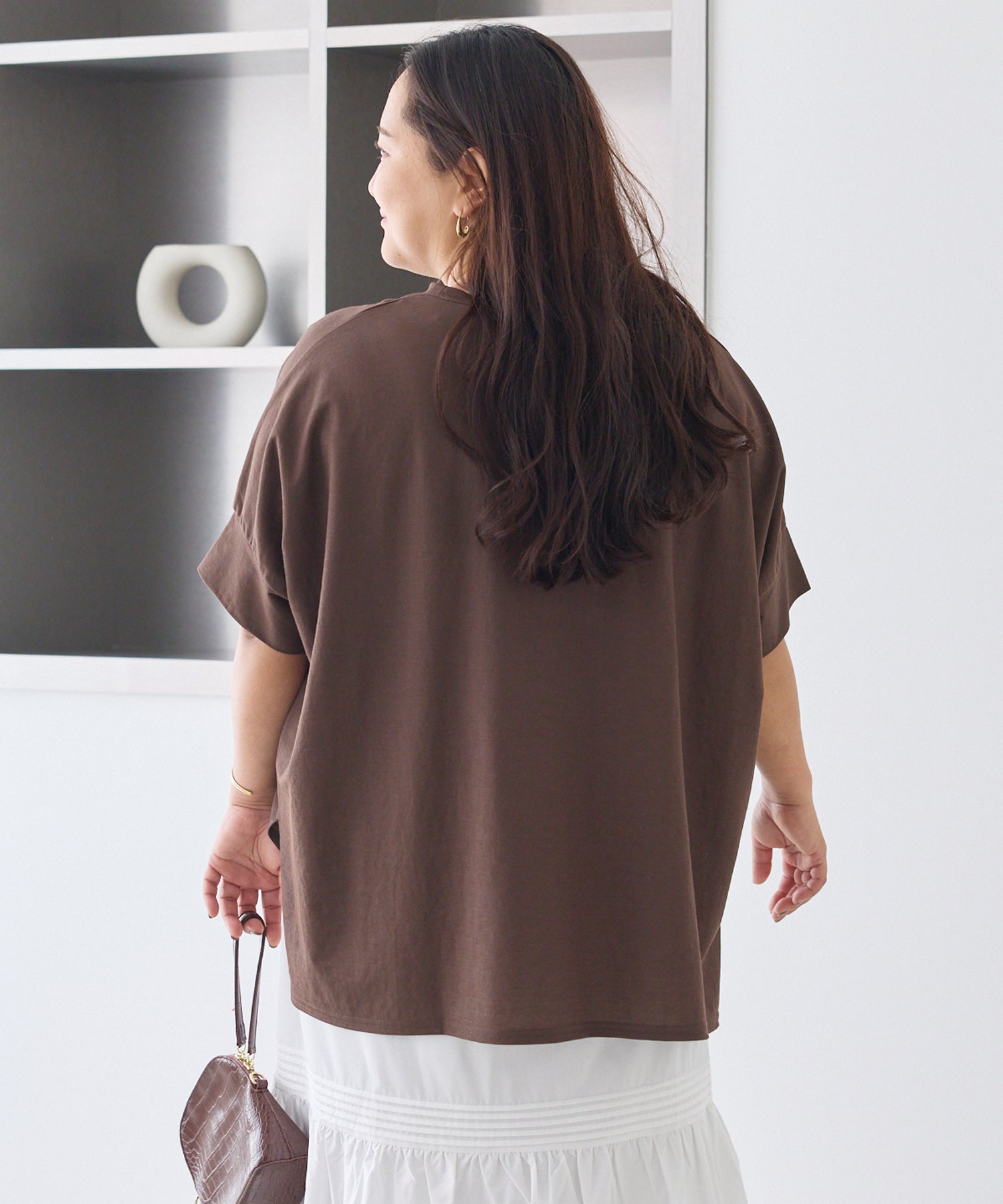 ブラウン model:161cm 着用サイズ:3L