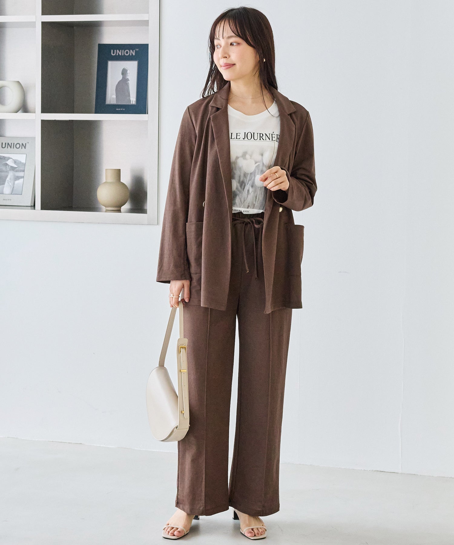 ダークブラウン model:163cm 着用サイズ:M