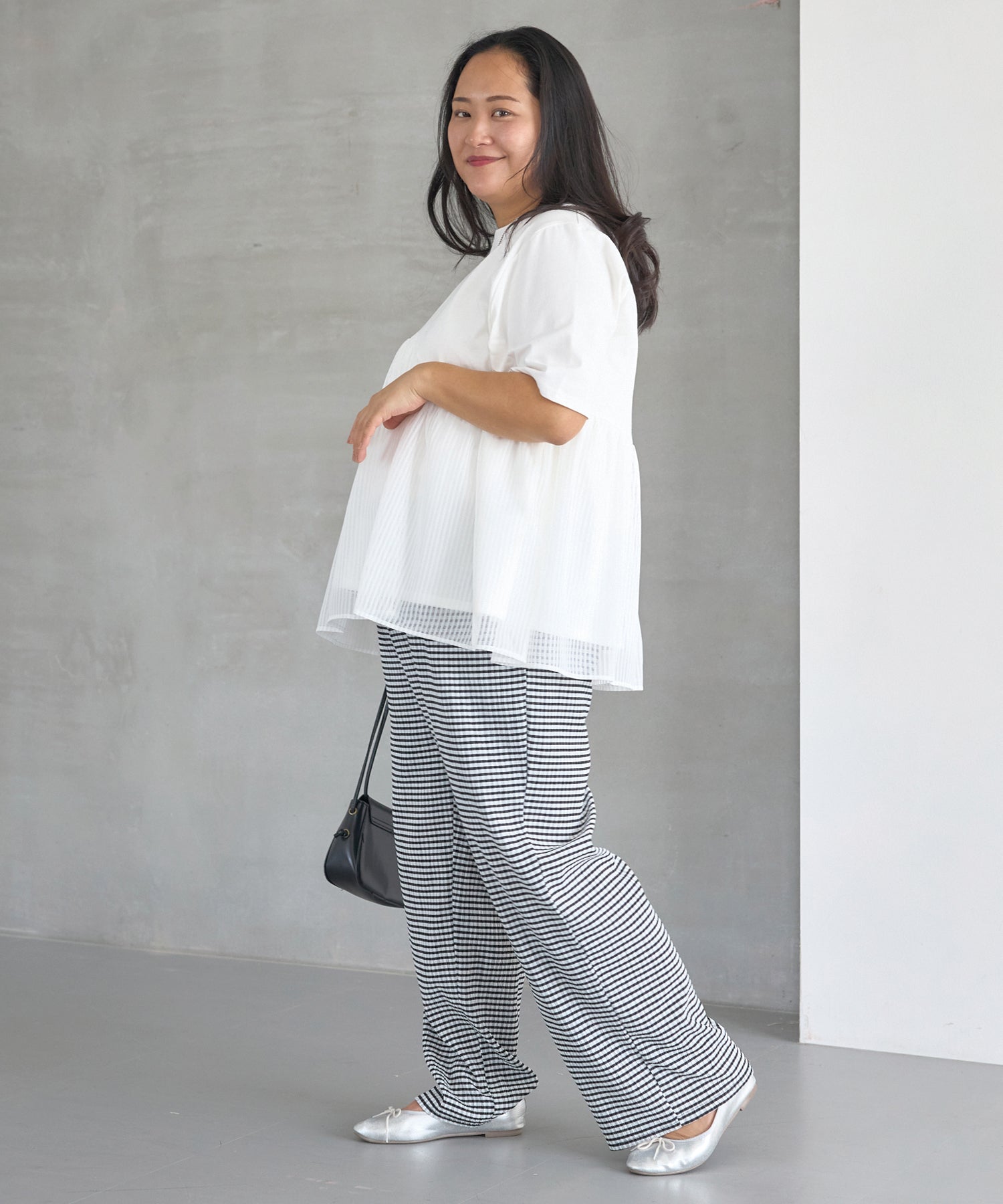オフホワイト model:161cm 着用サイズ:3L