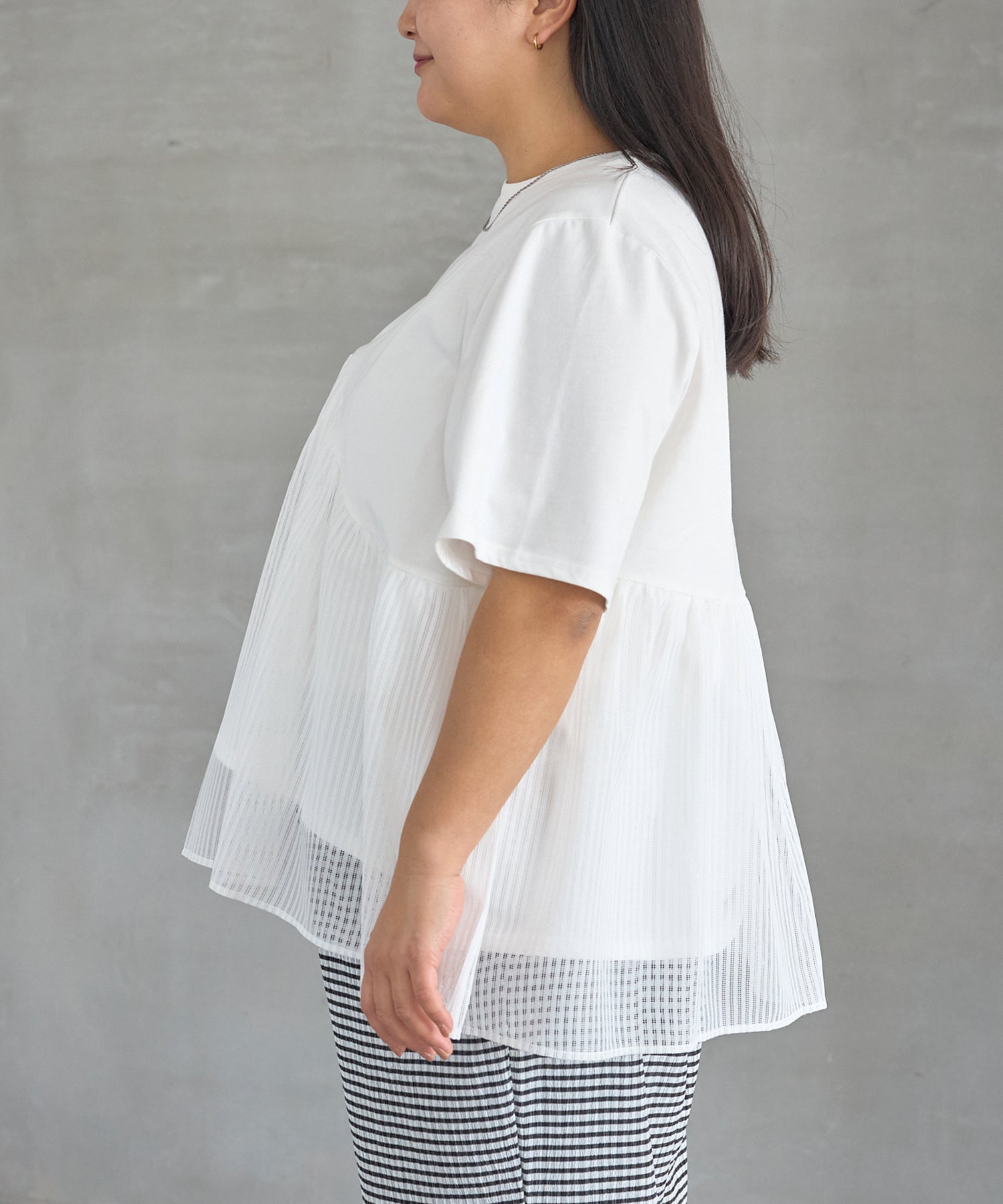 サイド model:161cm 着用サイズ:3L