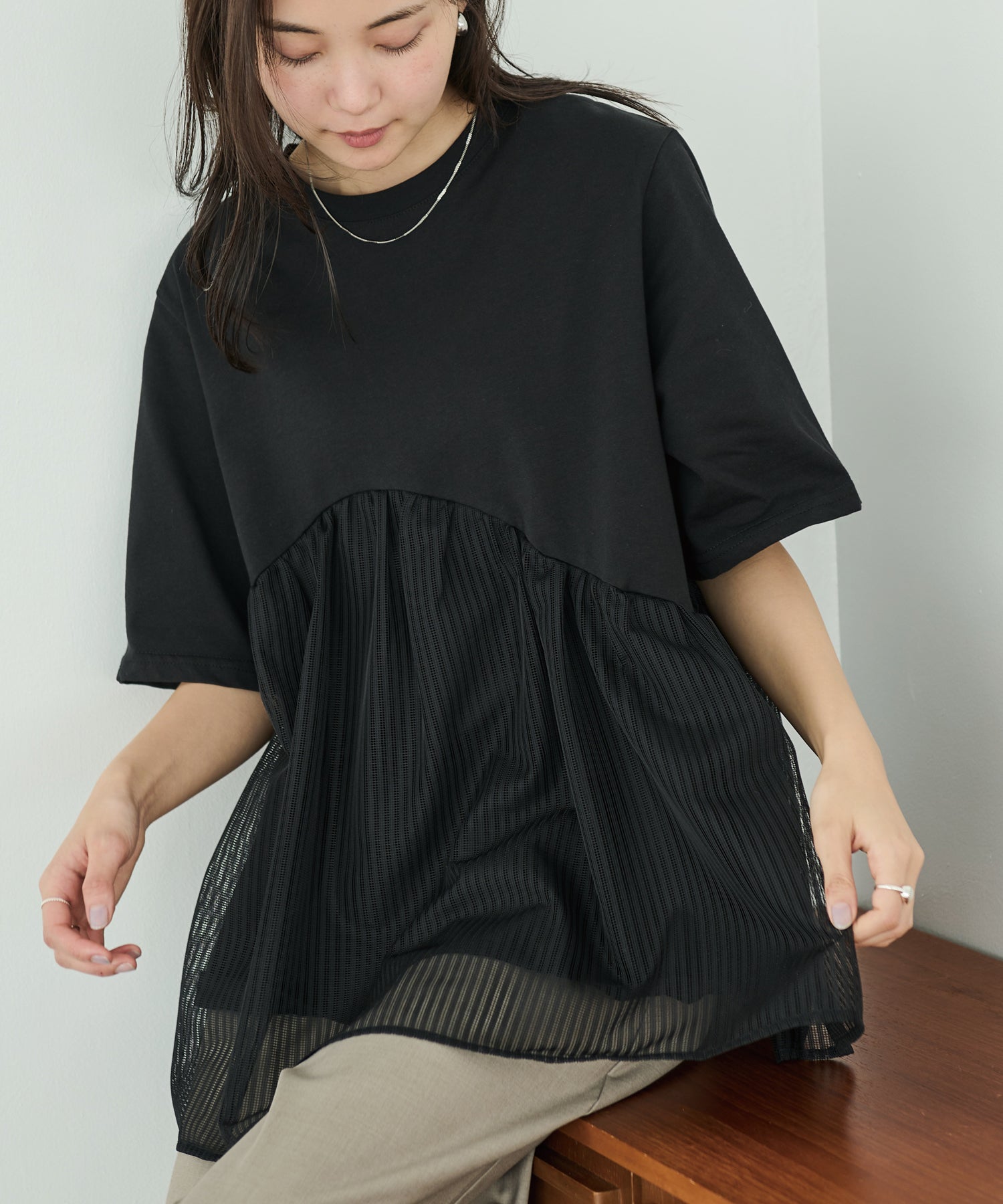 ブラック model:160cm 着用サイズ:M