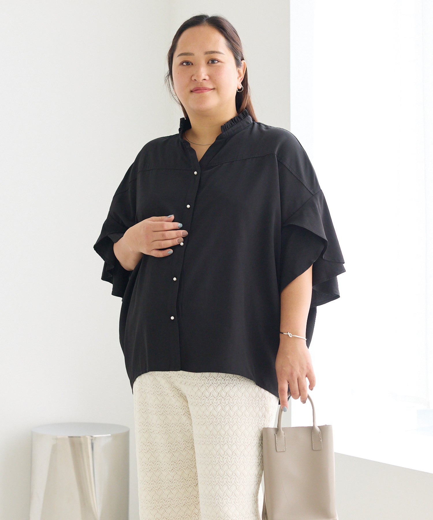 ブラック model:161cm 着用サイズ:3L