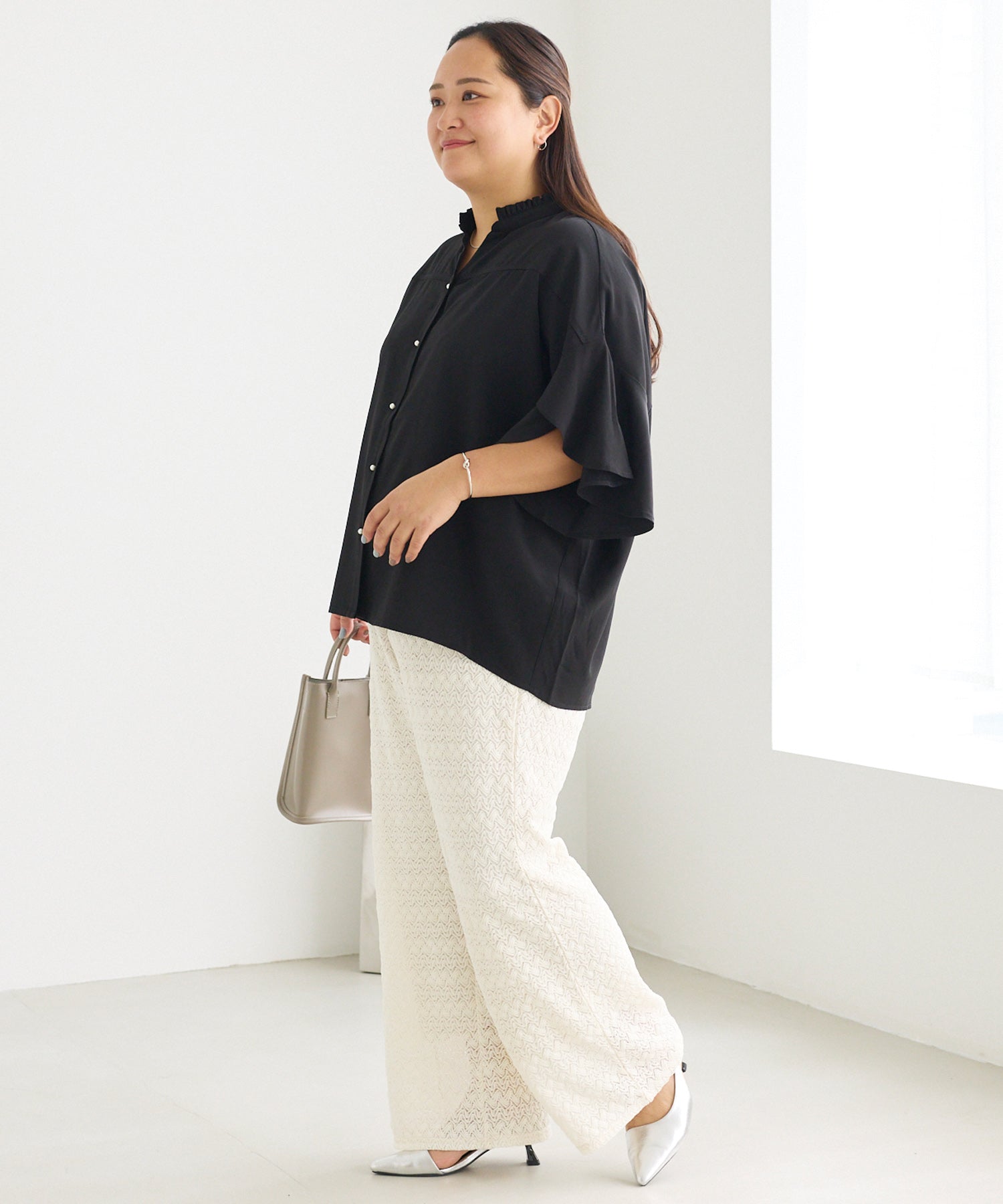 ブラック model:161cm 着用サイズ:3L