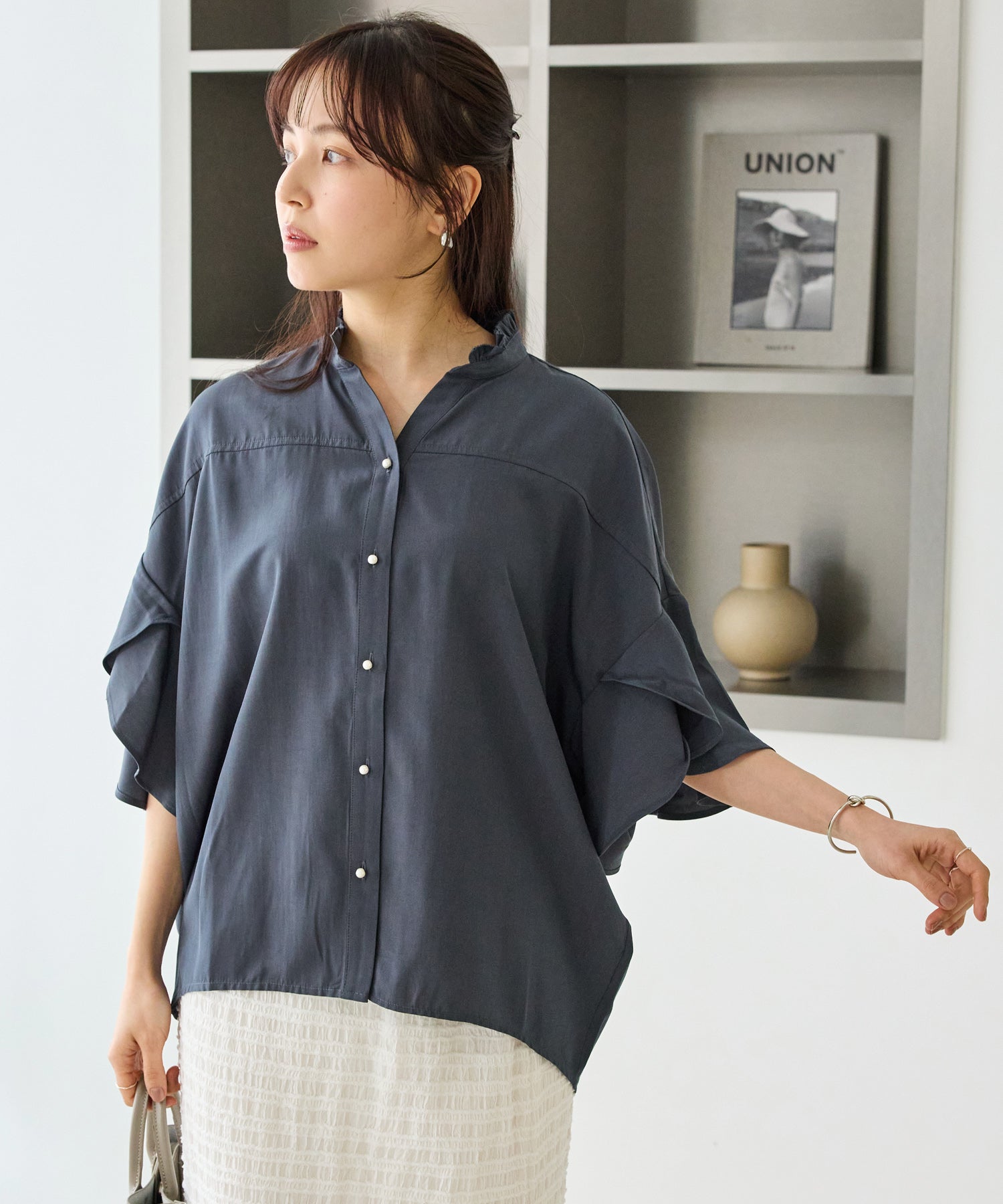 ブルーグレー model:163cm 着用サイズ:M