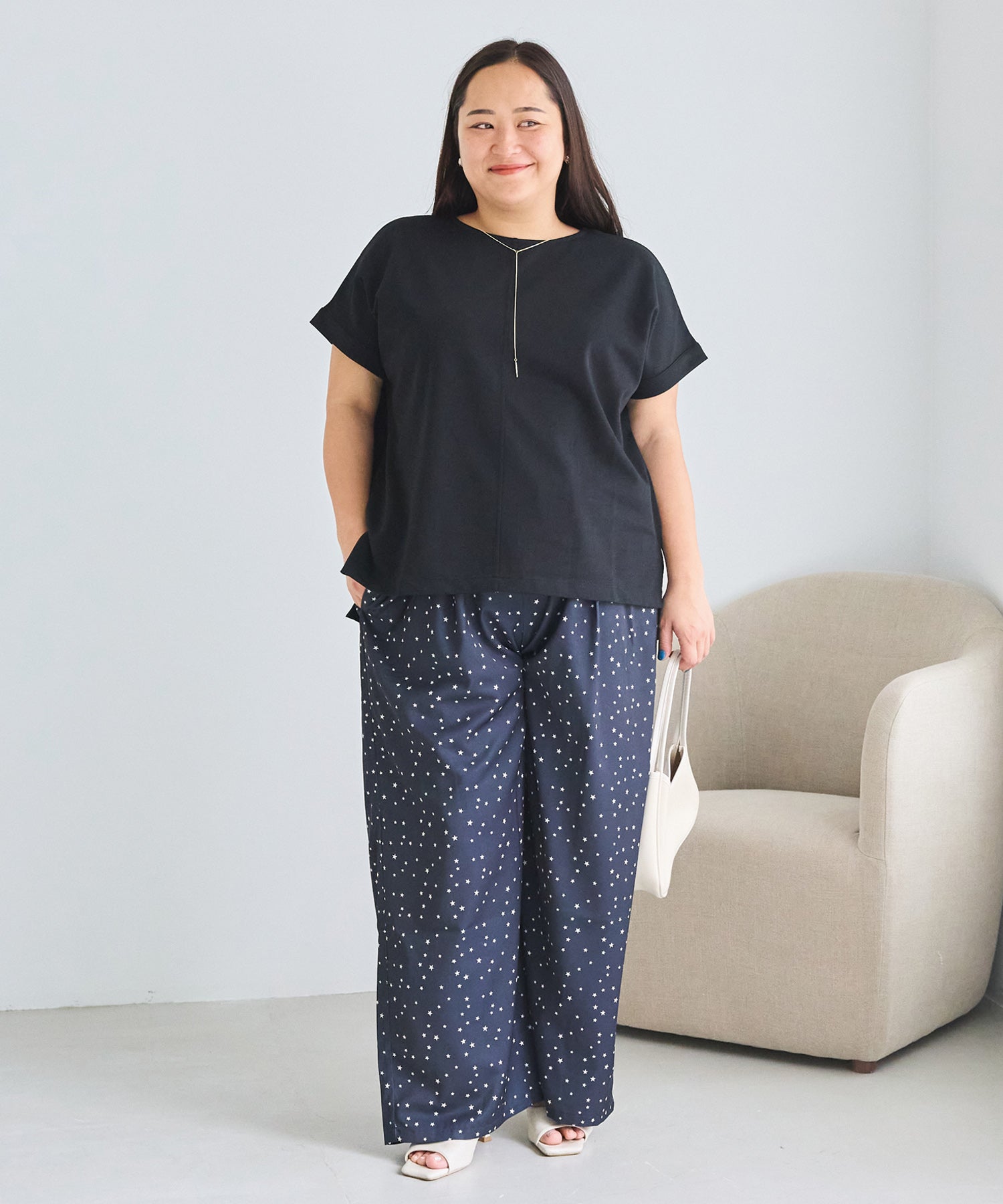ブラック model:161cm 着用サイズ:3L