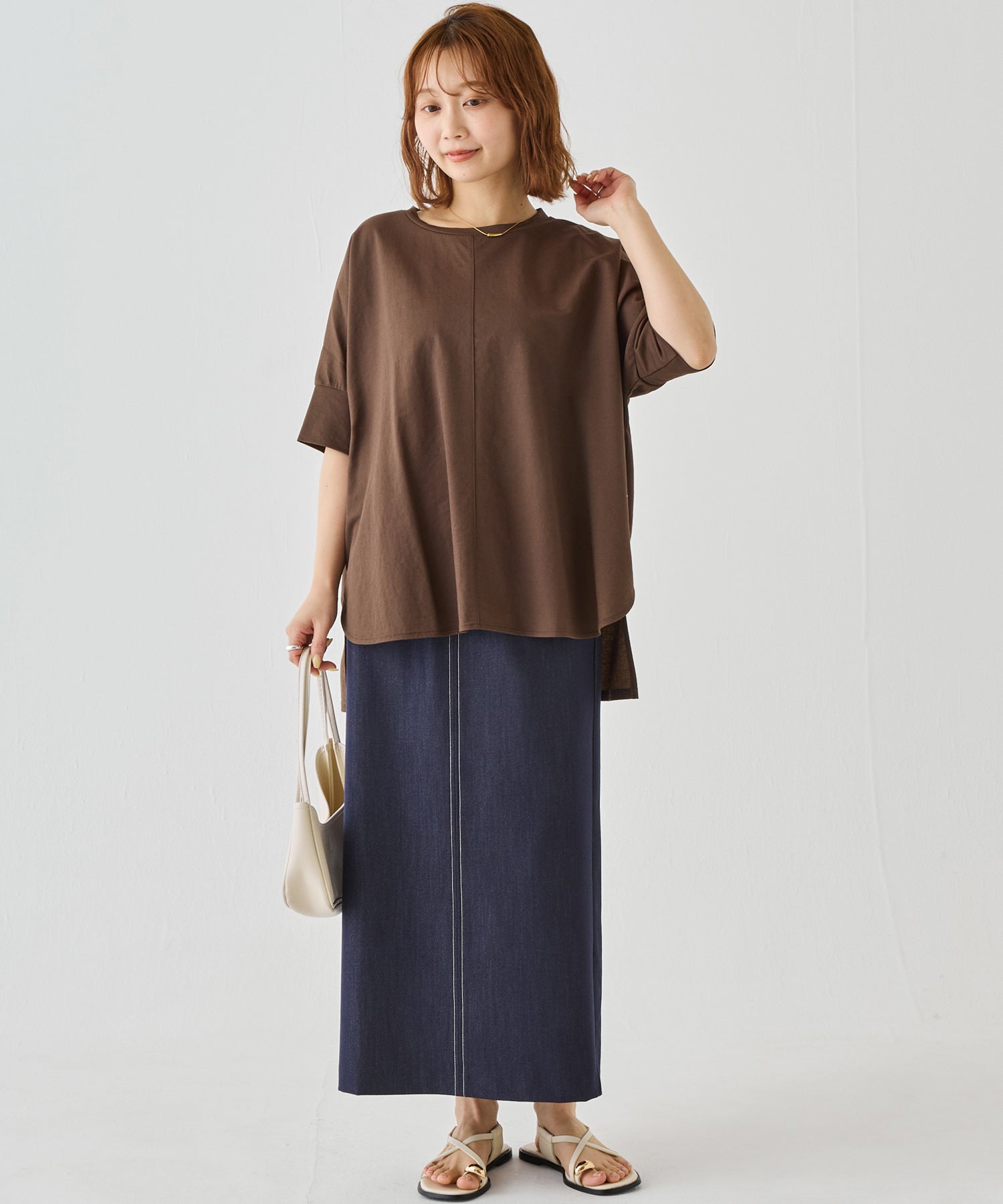 ネイビー model:156cm 着用サイズ:M