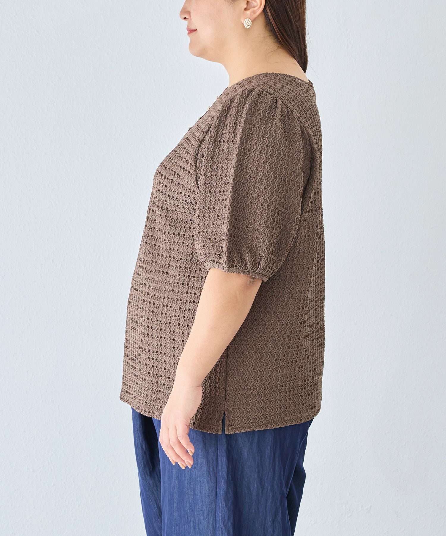 サイド model:161cm 着用サイズ:3L