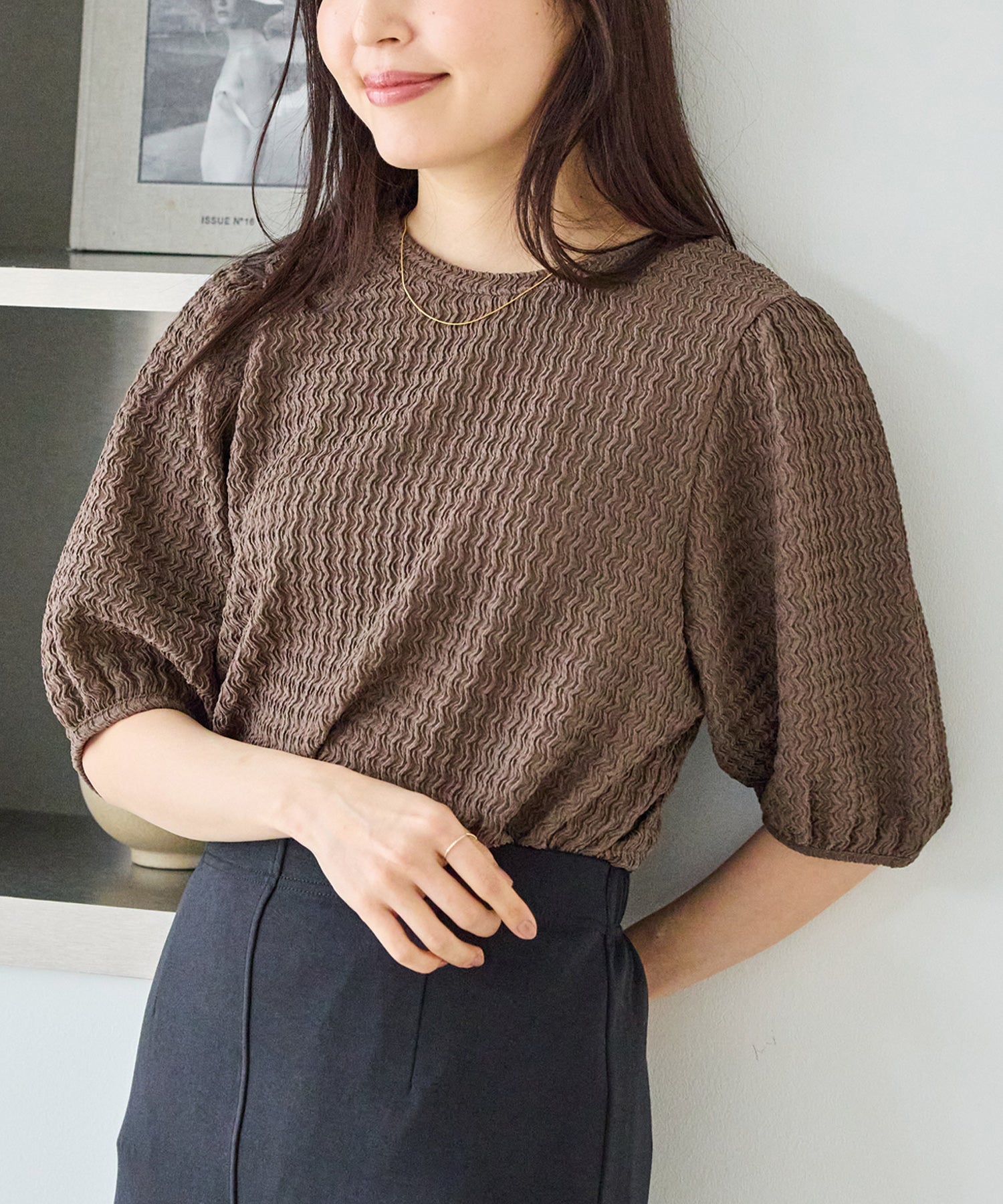 ブラウン model:163cm 着用サイズ:M