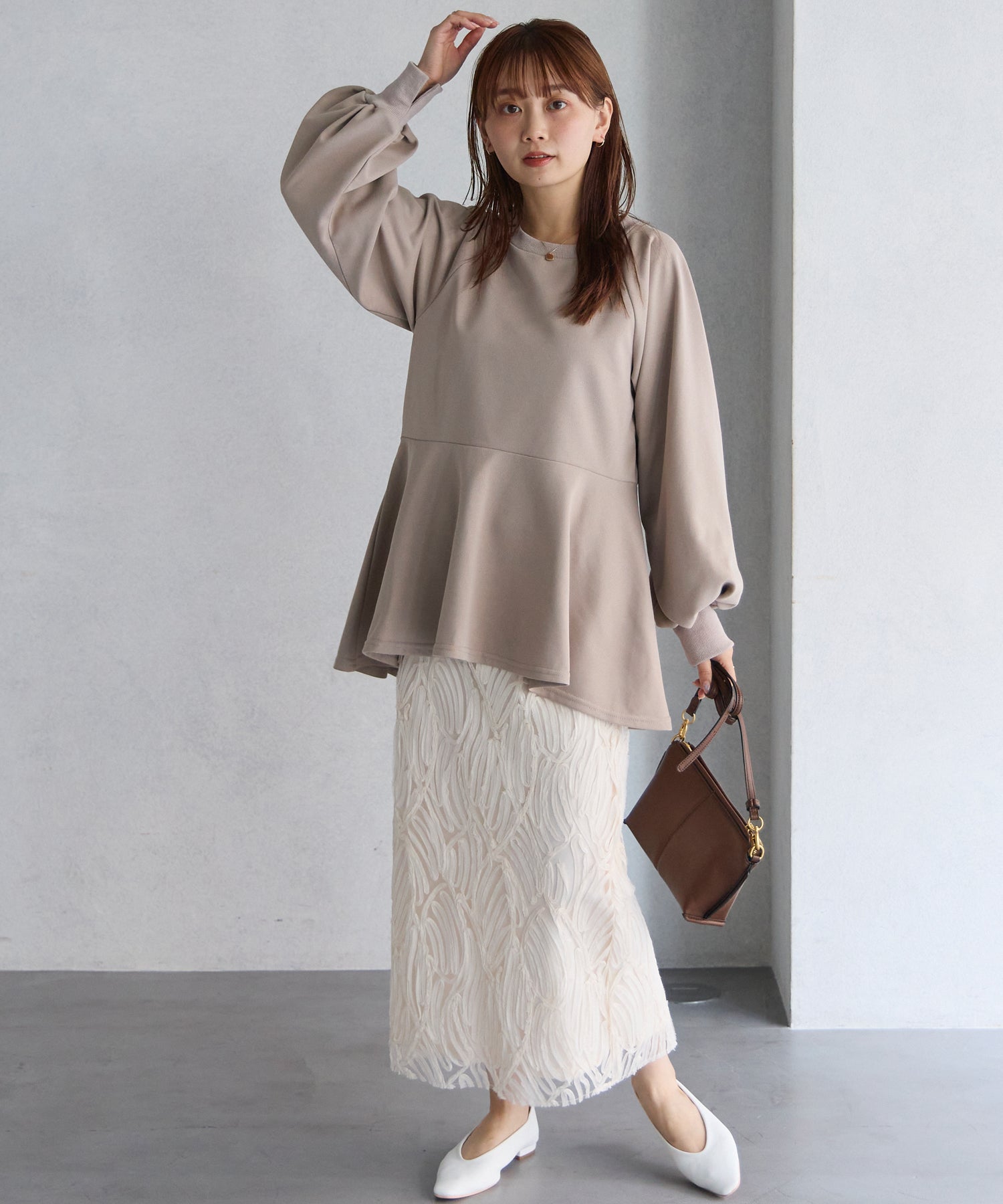 アイボリー model:156cm 着用サイズ:M