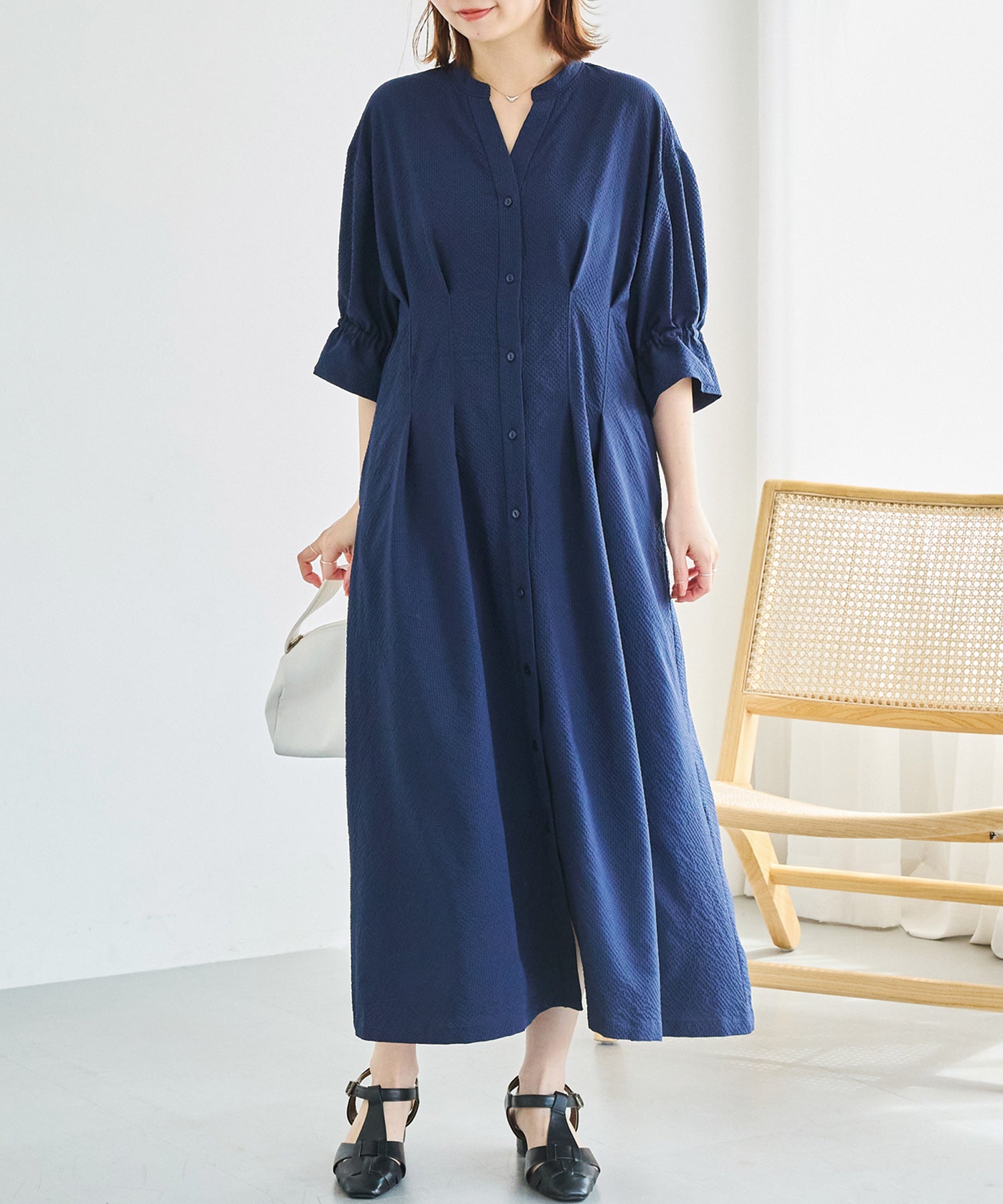 ネイビー model:156cm 着用サイズ:M