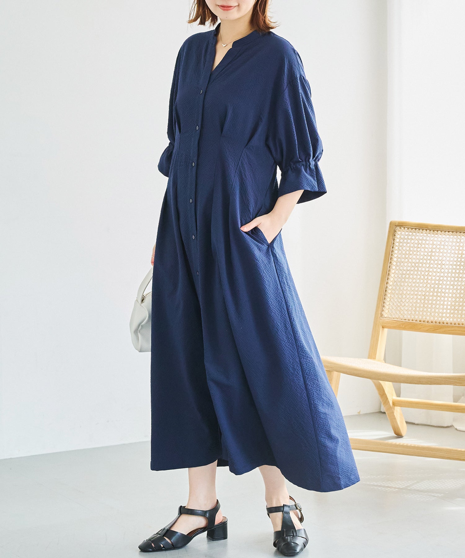 ネイビー model:156cm 着用サイズ:M