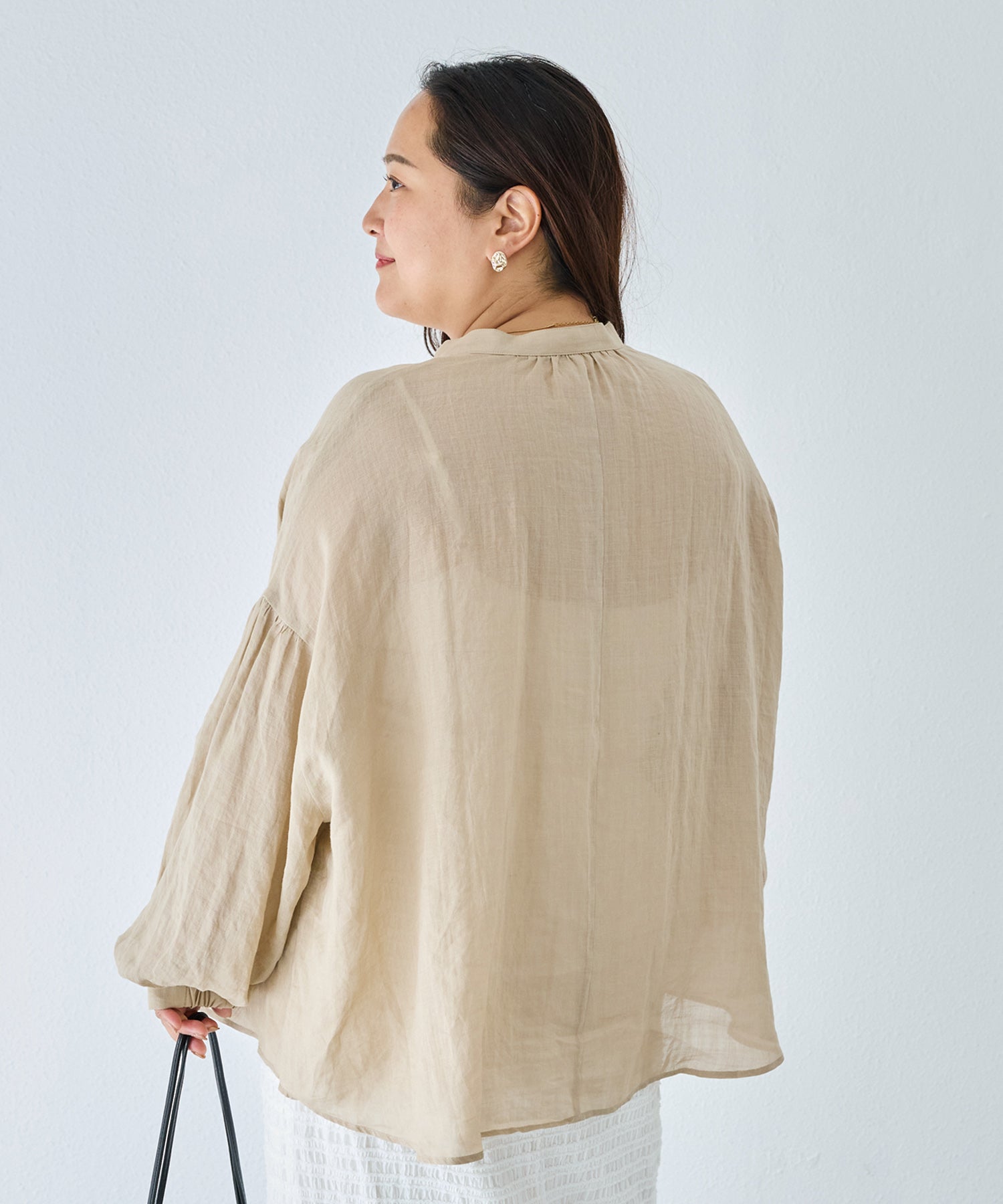 ベージュ model:161cm 着用サイズ:3L